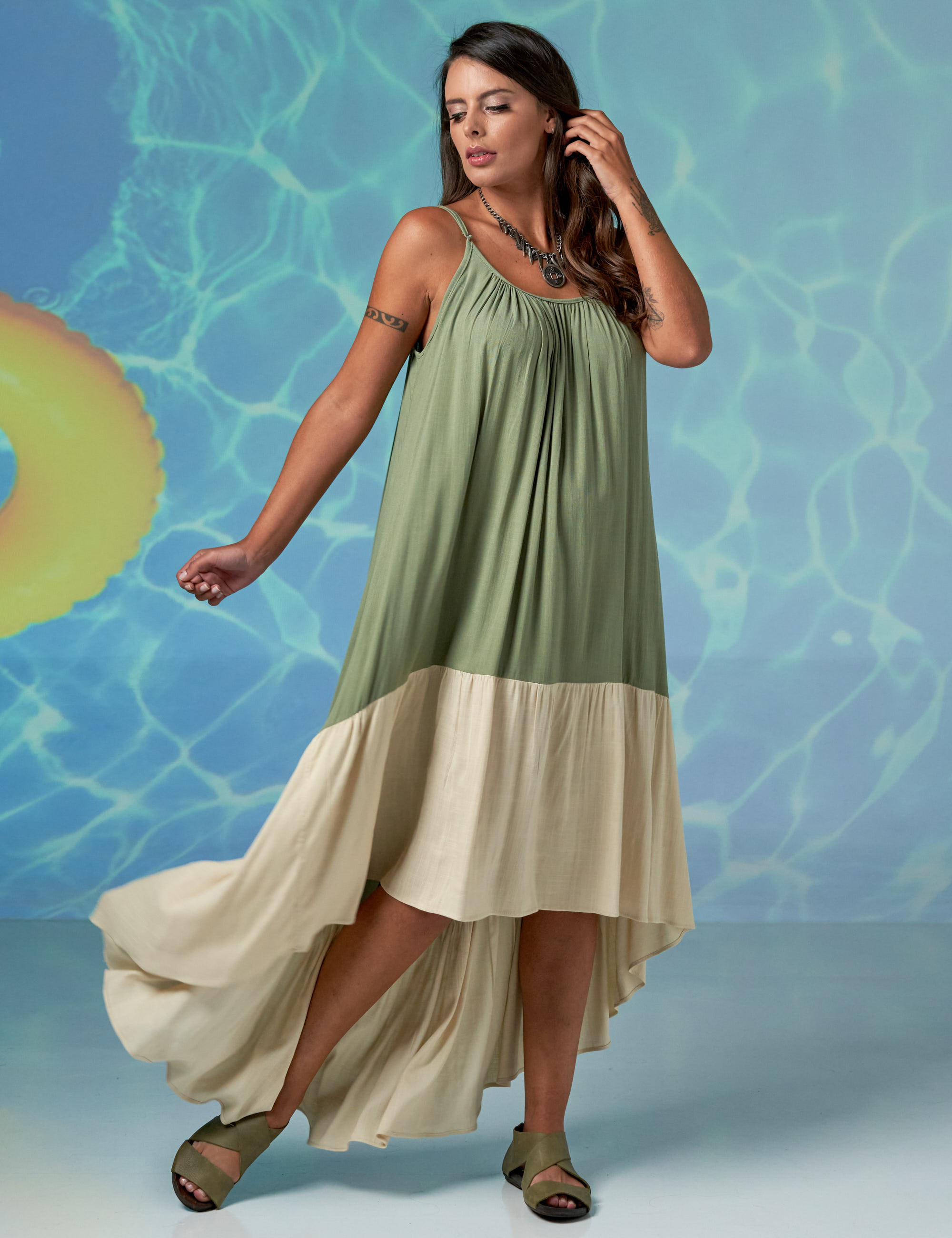 Vestido Mullet Linho Graviola