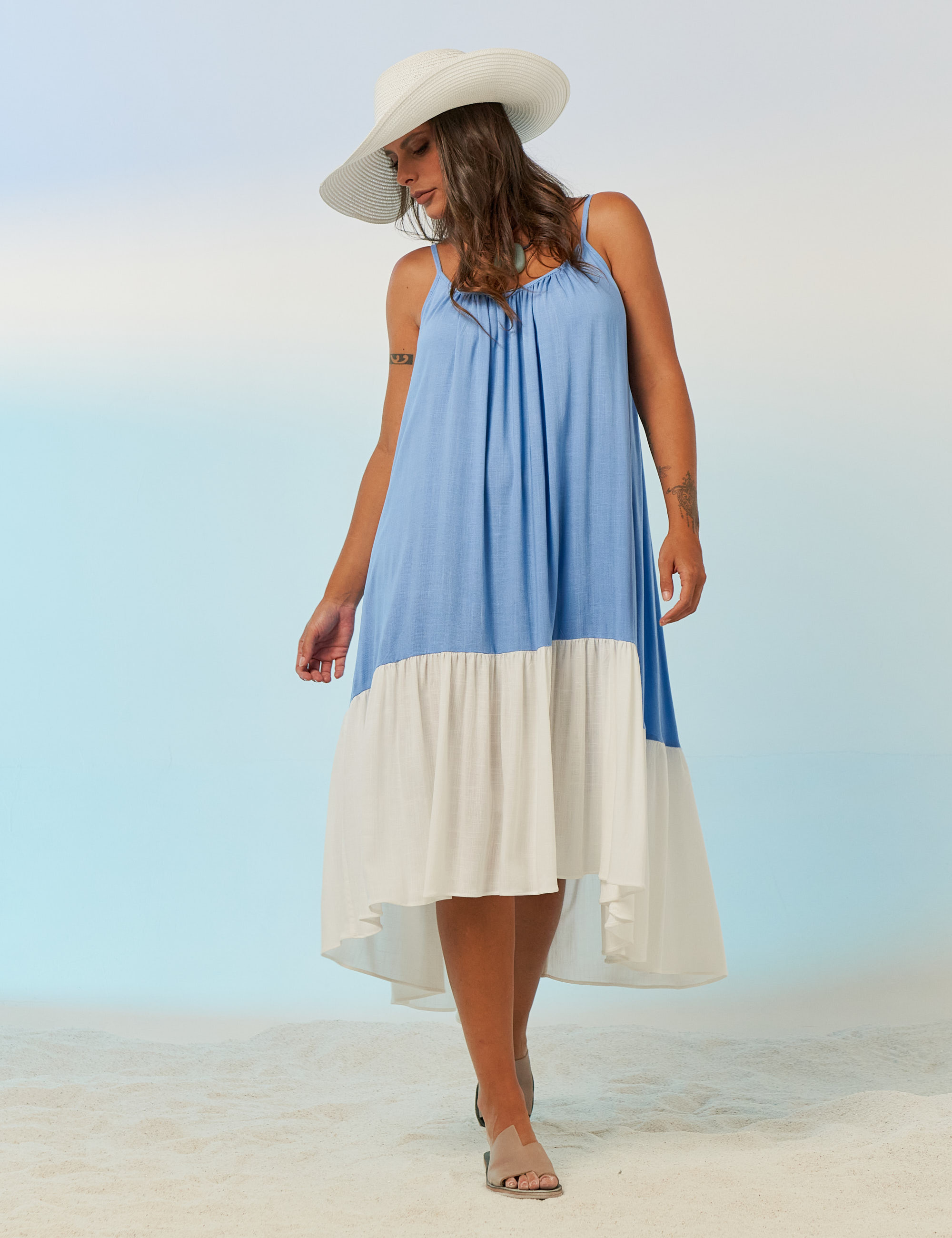 Vestido Mullet Linho Mágico