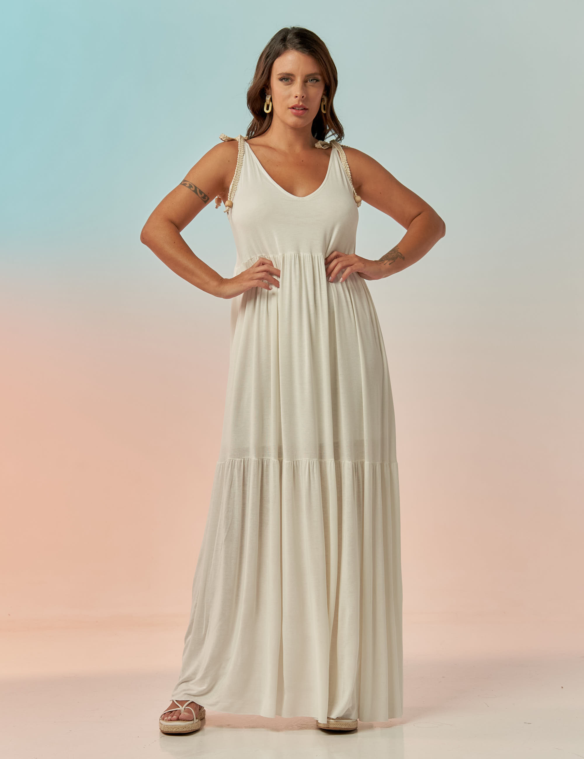 Vestido Soft Cordas Off