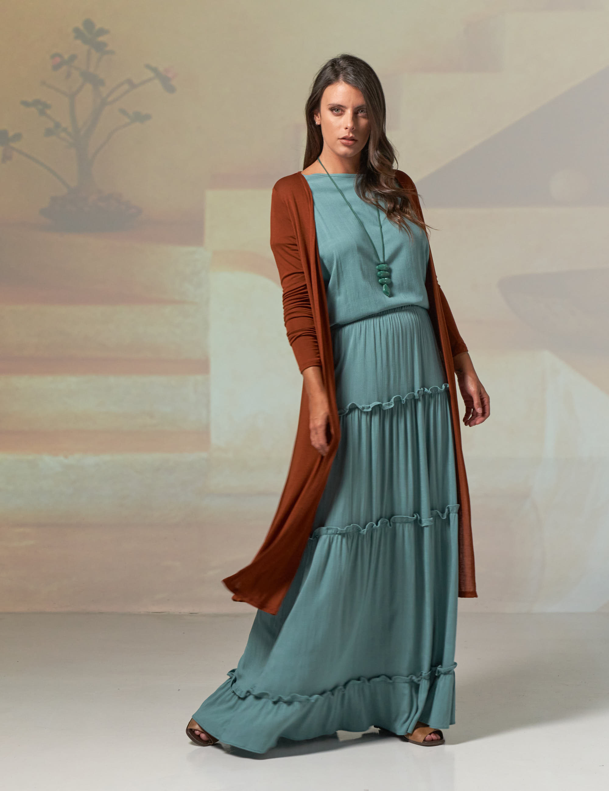 Saia Rodada Linho Mineral