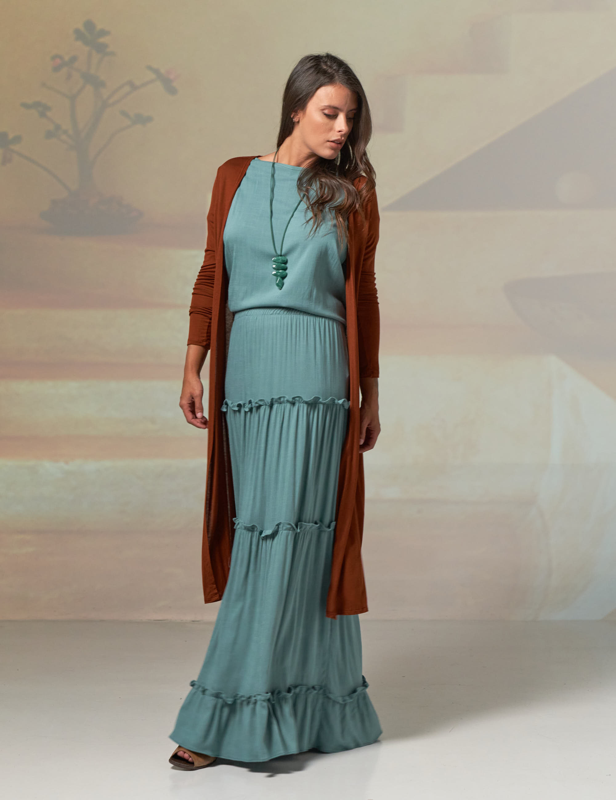 Casaco Longo Soft Barro