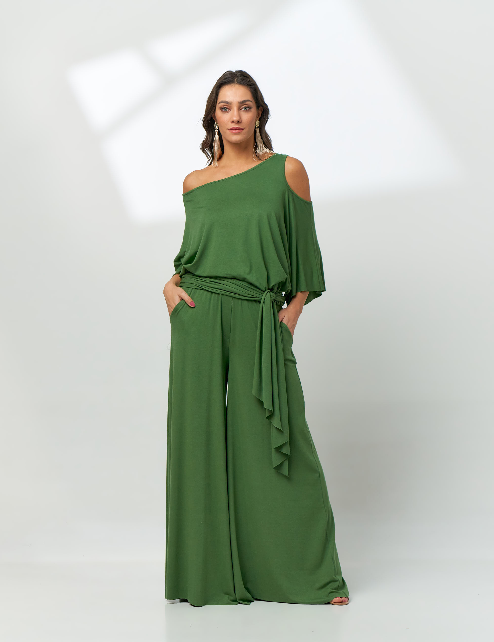 Calça Maxi Pantalona Alecrim