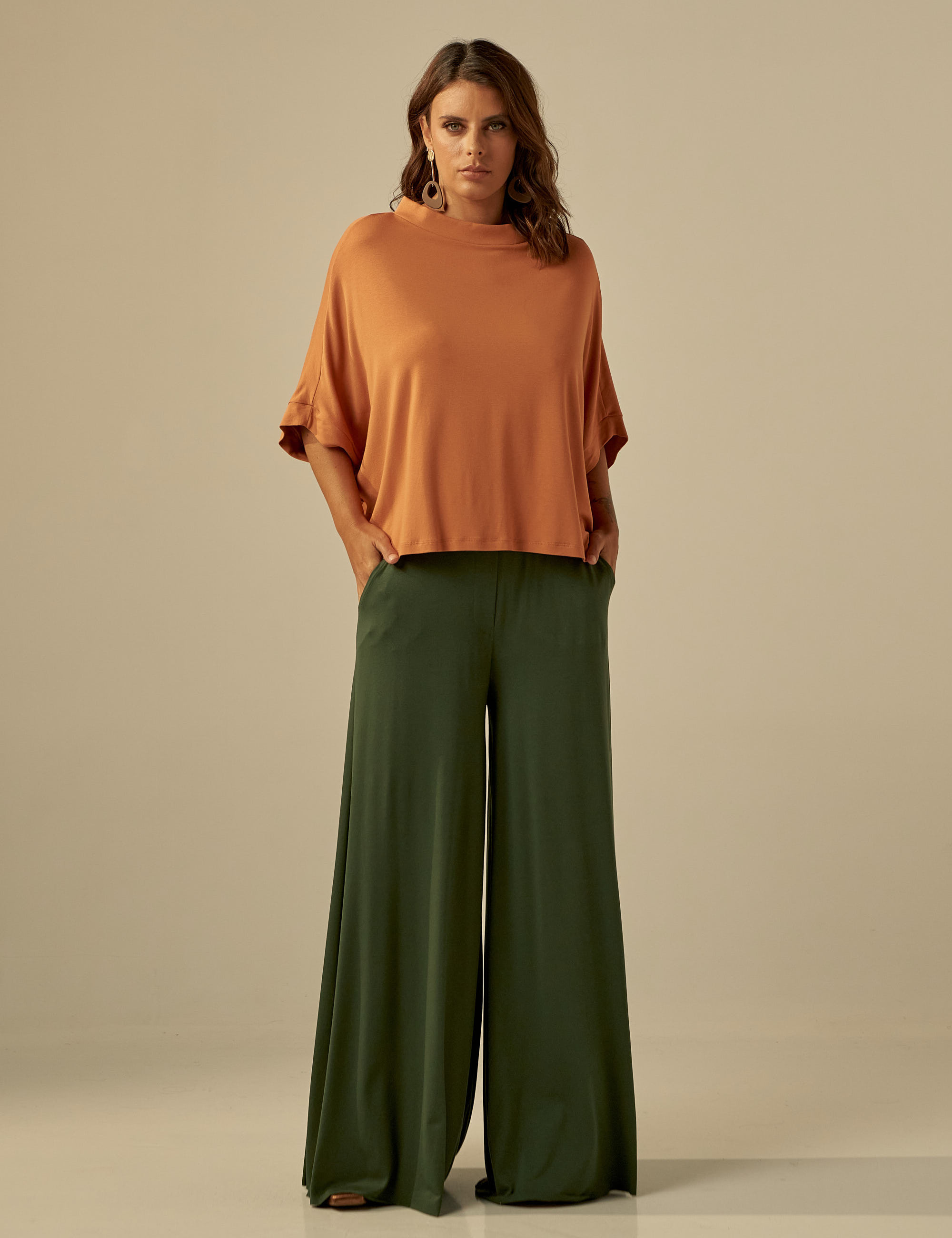 Blusa Geométrica Argila