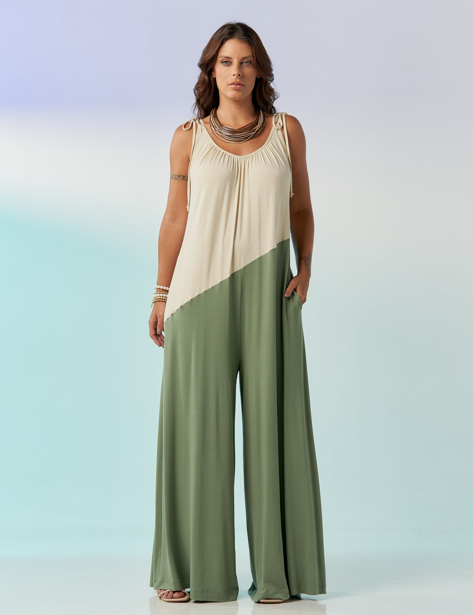 Macacão Bicolor Graviola