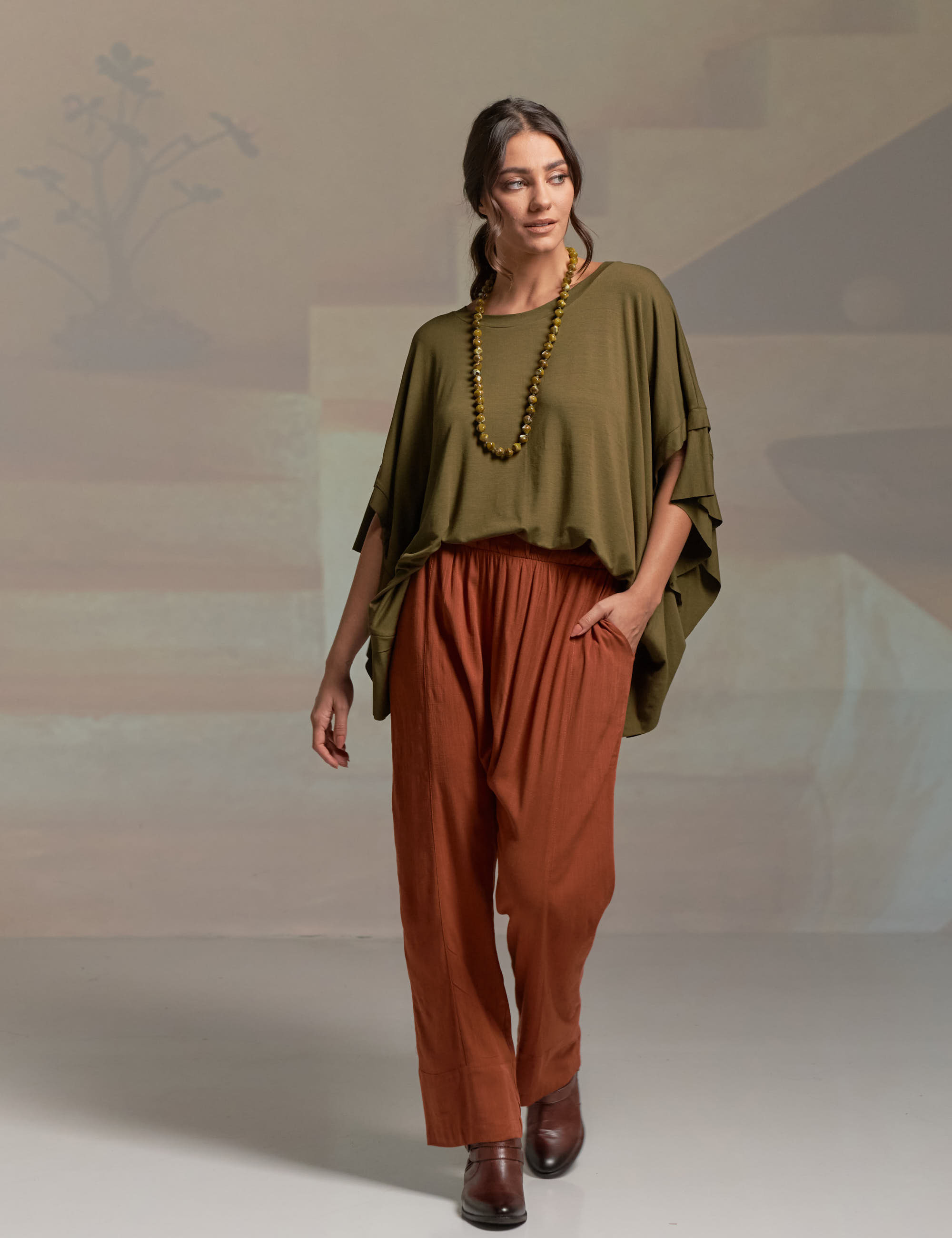 Blusa Ampla Quadrada Orégano