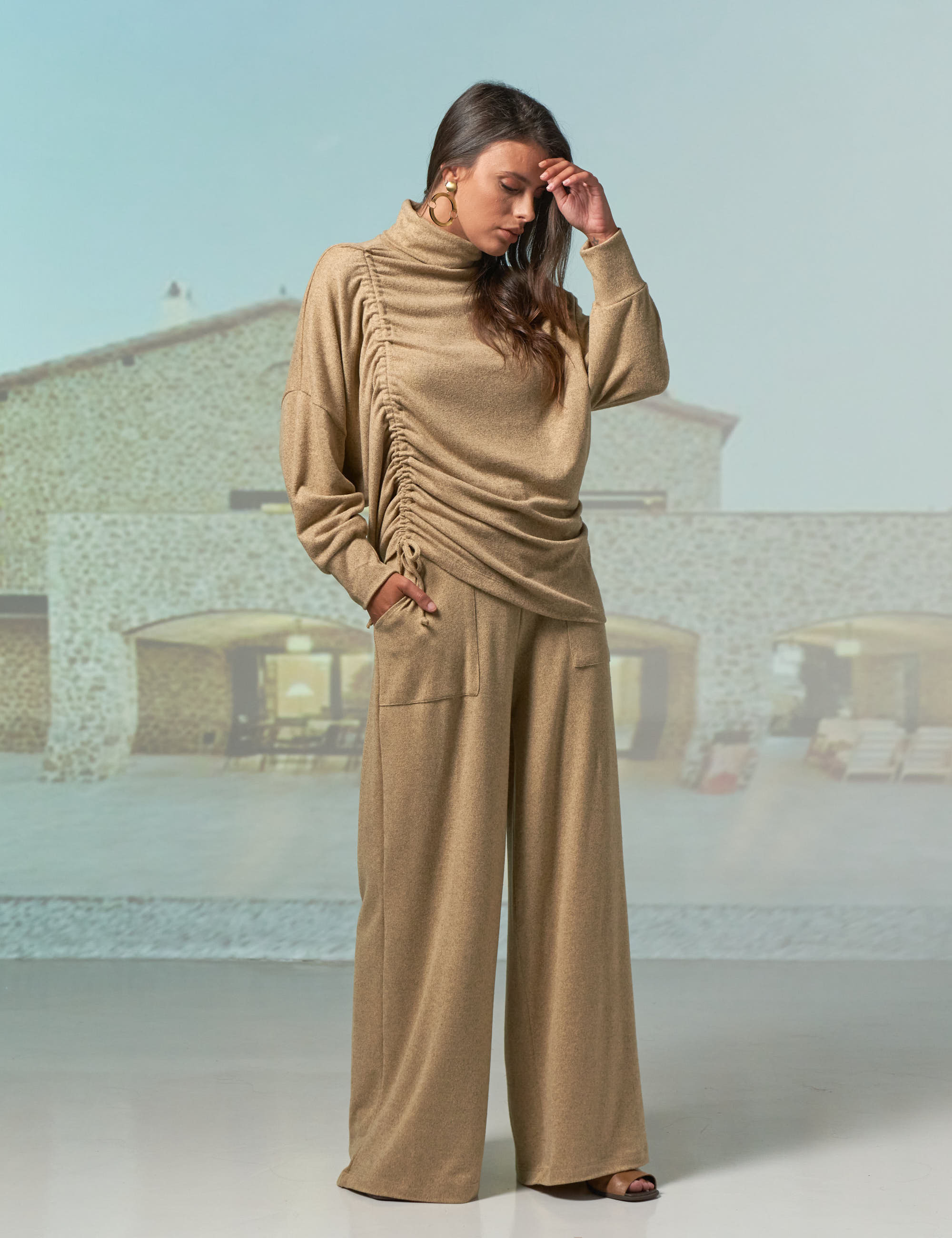 Blusa Lã Franzida Ambrosia