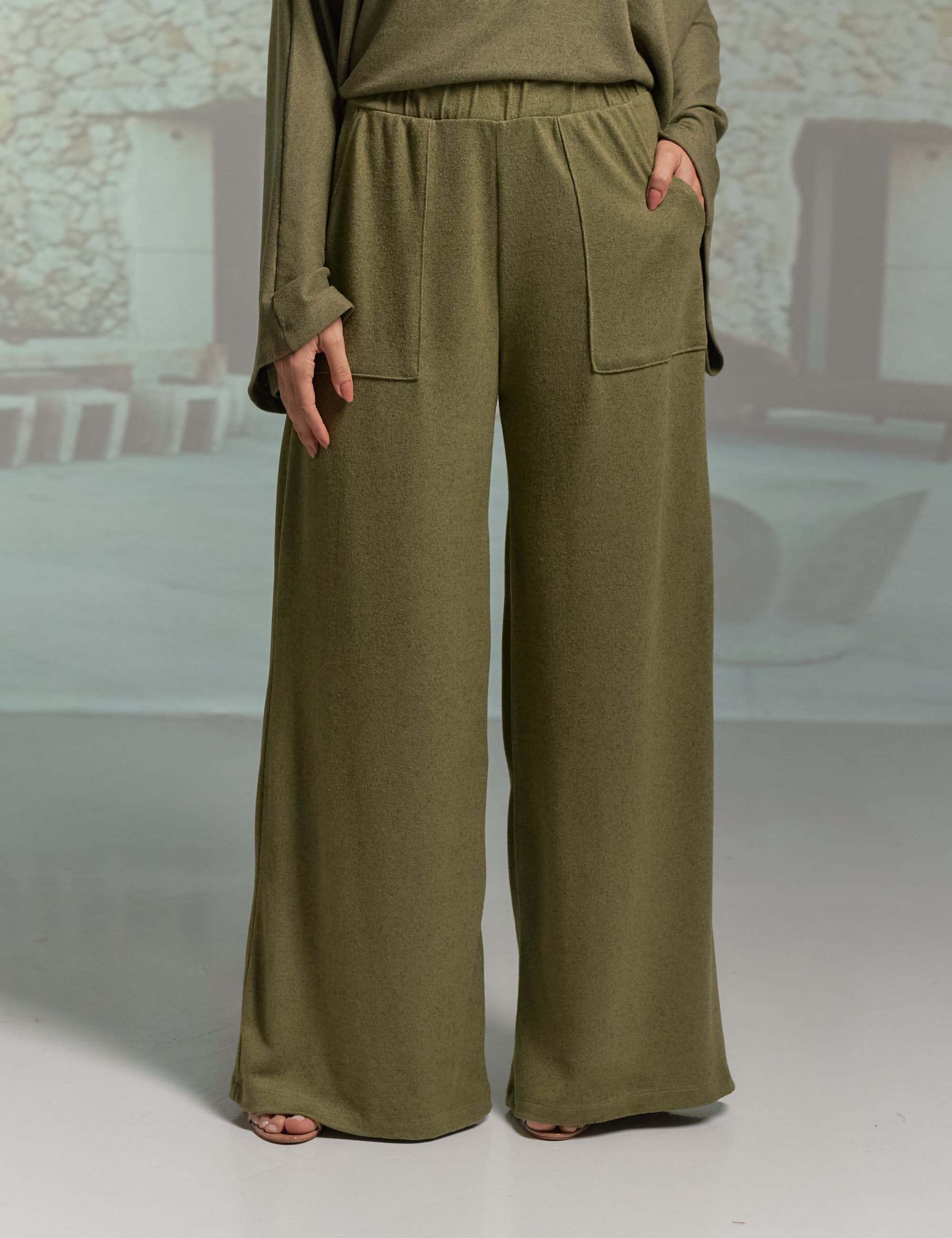 Calça Pantalona Lã Carnaúba