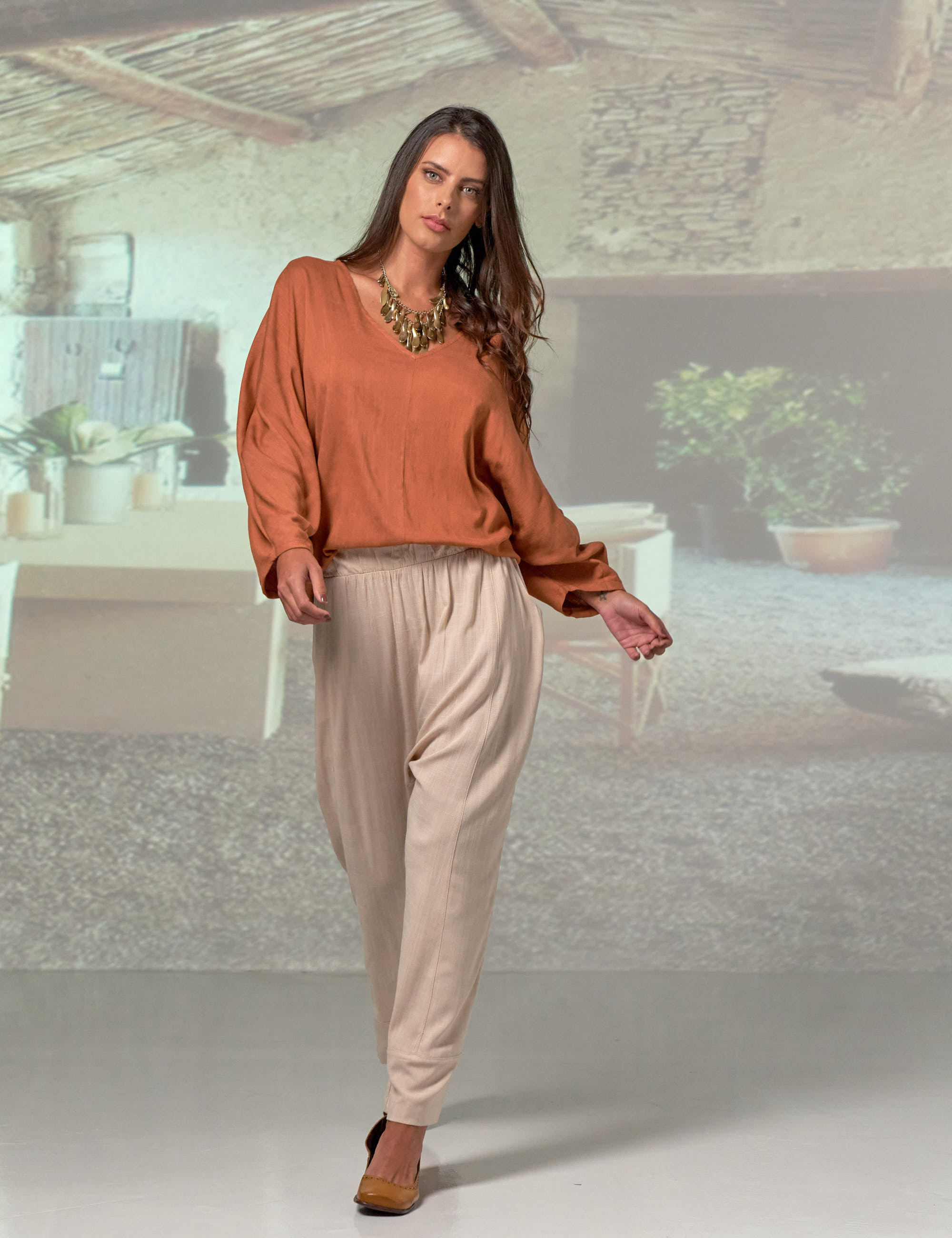 Blusa Meia Manga Rapadura