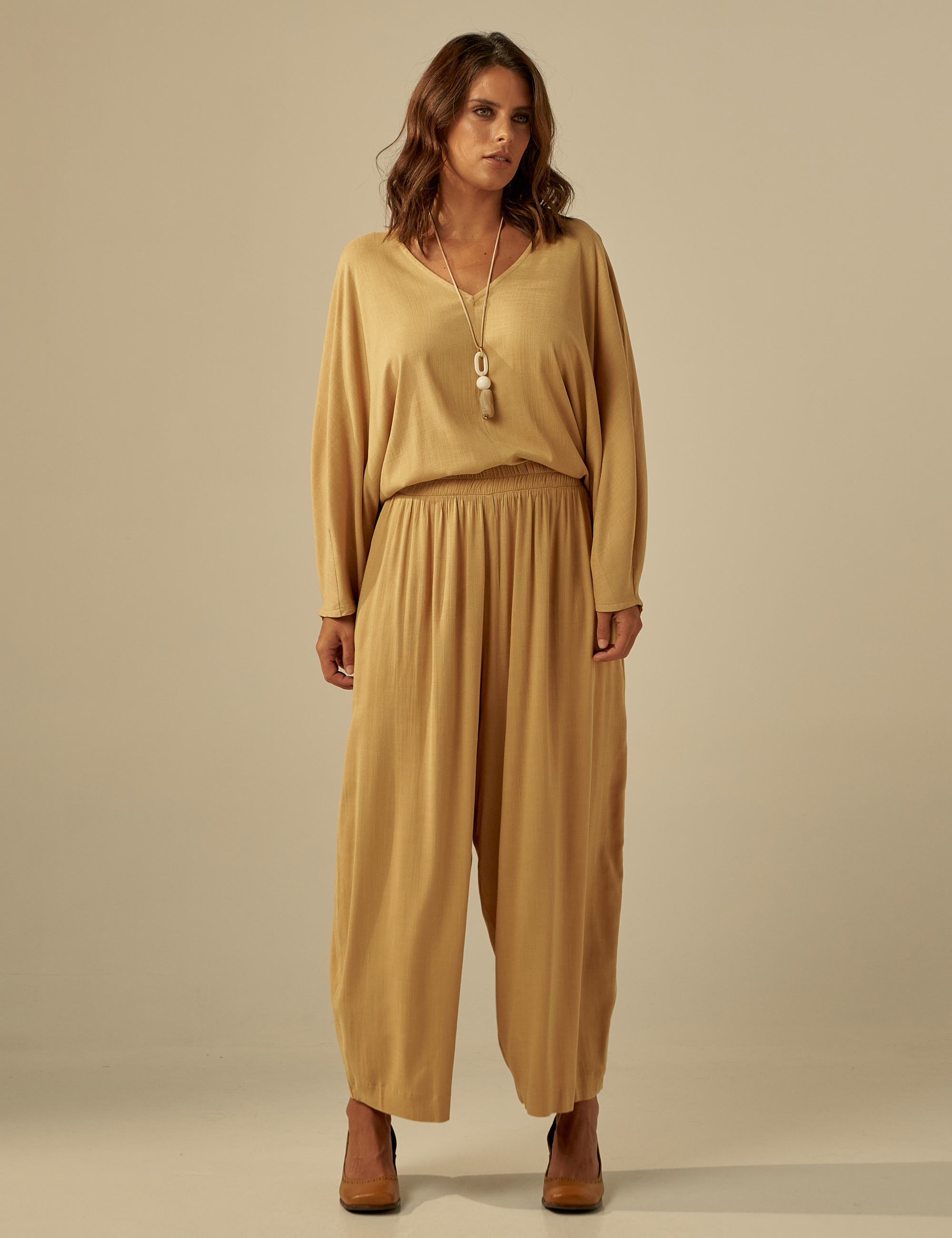 Blusa Manga Longa Linho Capim