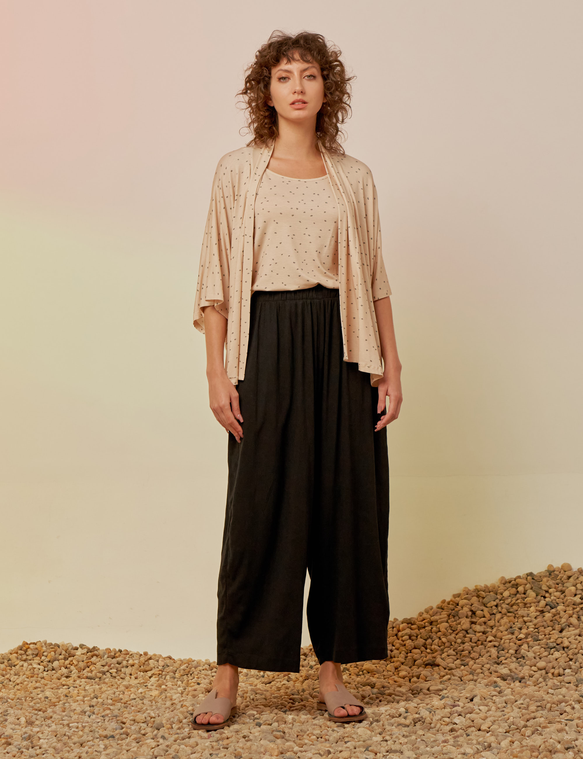 Kimono Malha Estampa Maracajá