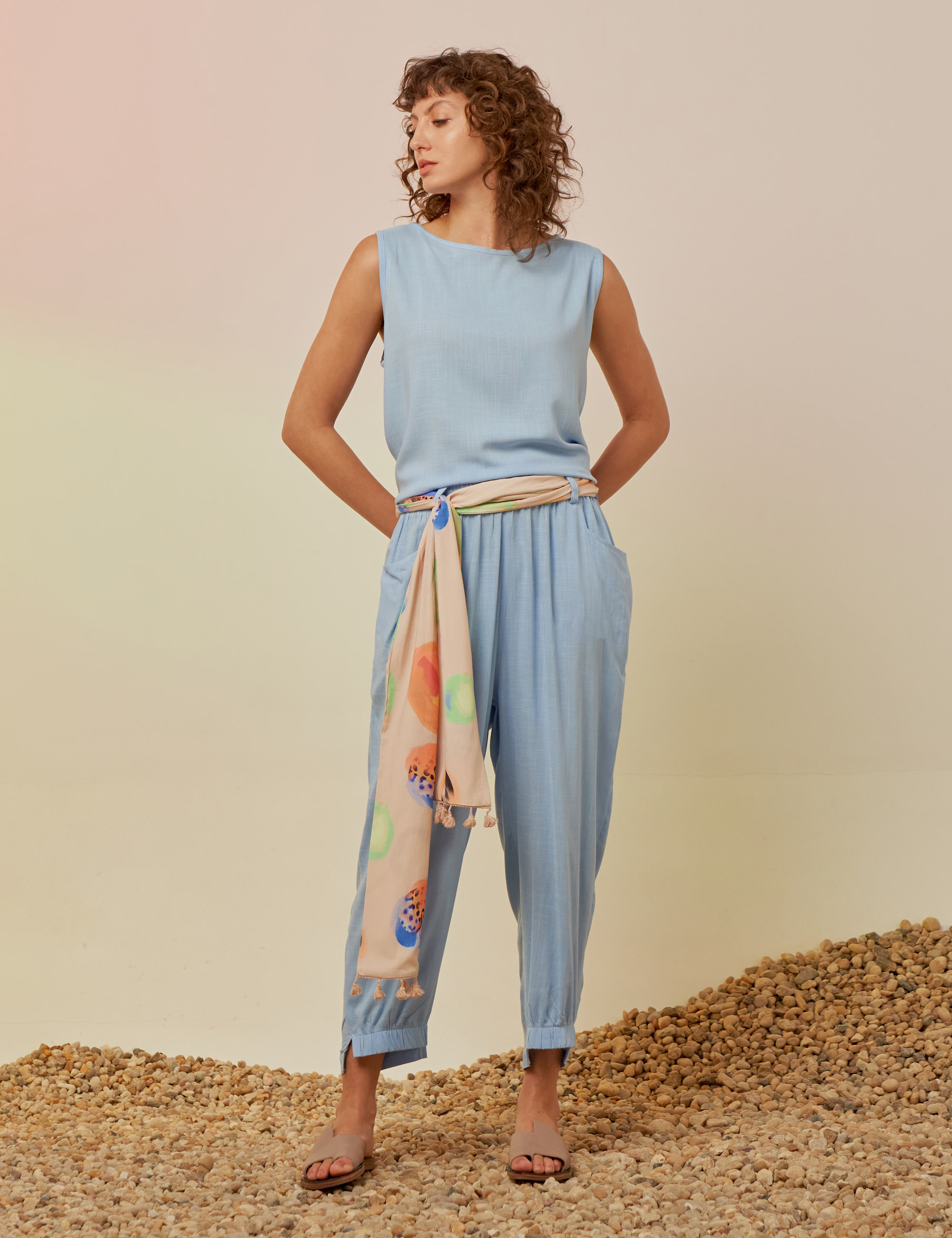 Blusa Cropped Linho Alma