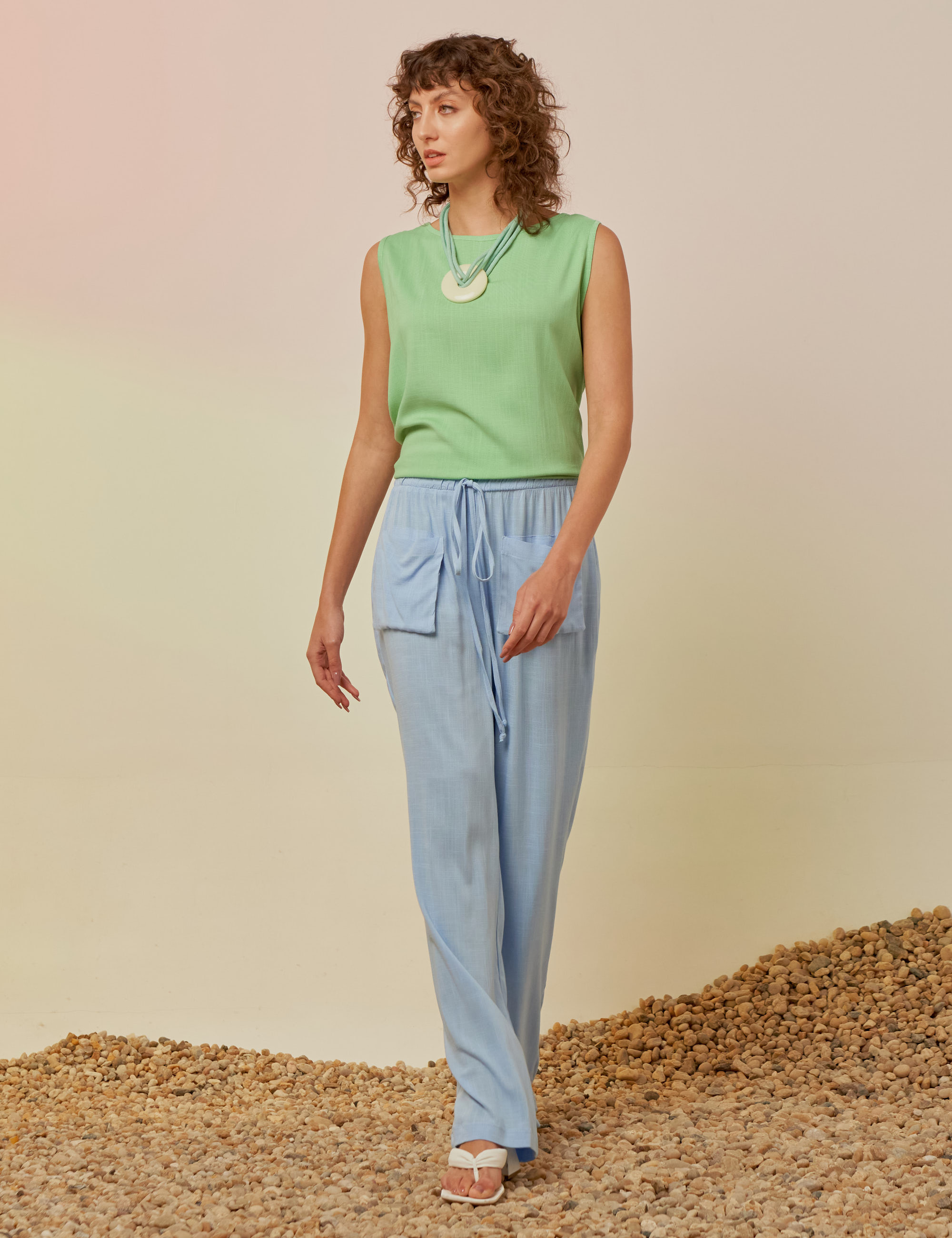 Blusa Cropped Linho Astral