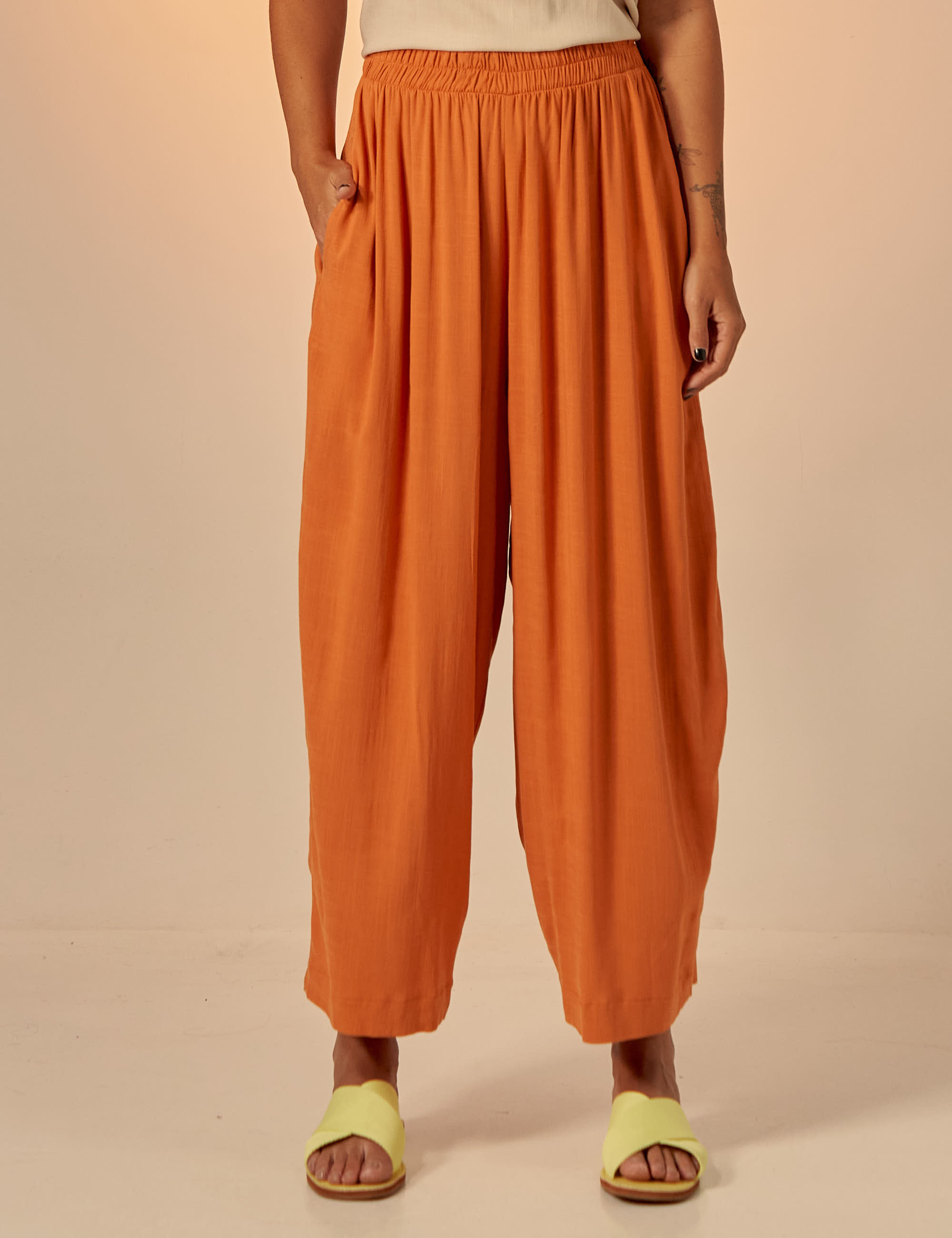 Calça Sertão Linho Cúrcuma