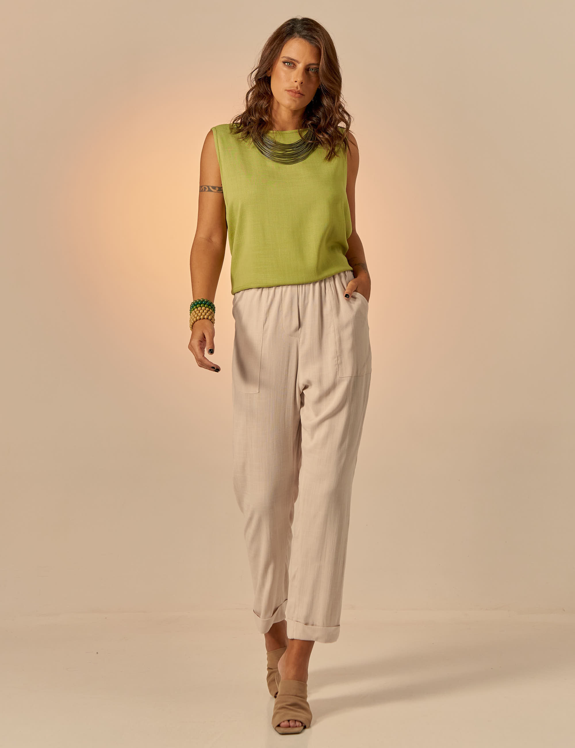 Calça Clássica Linho Gelato