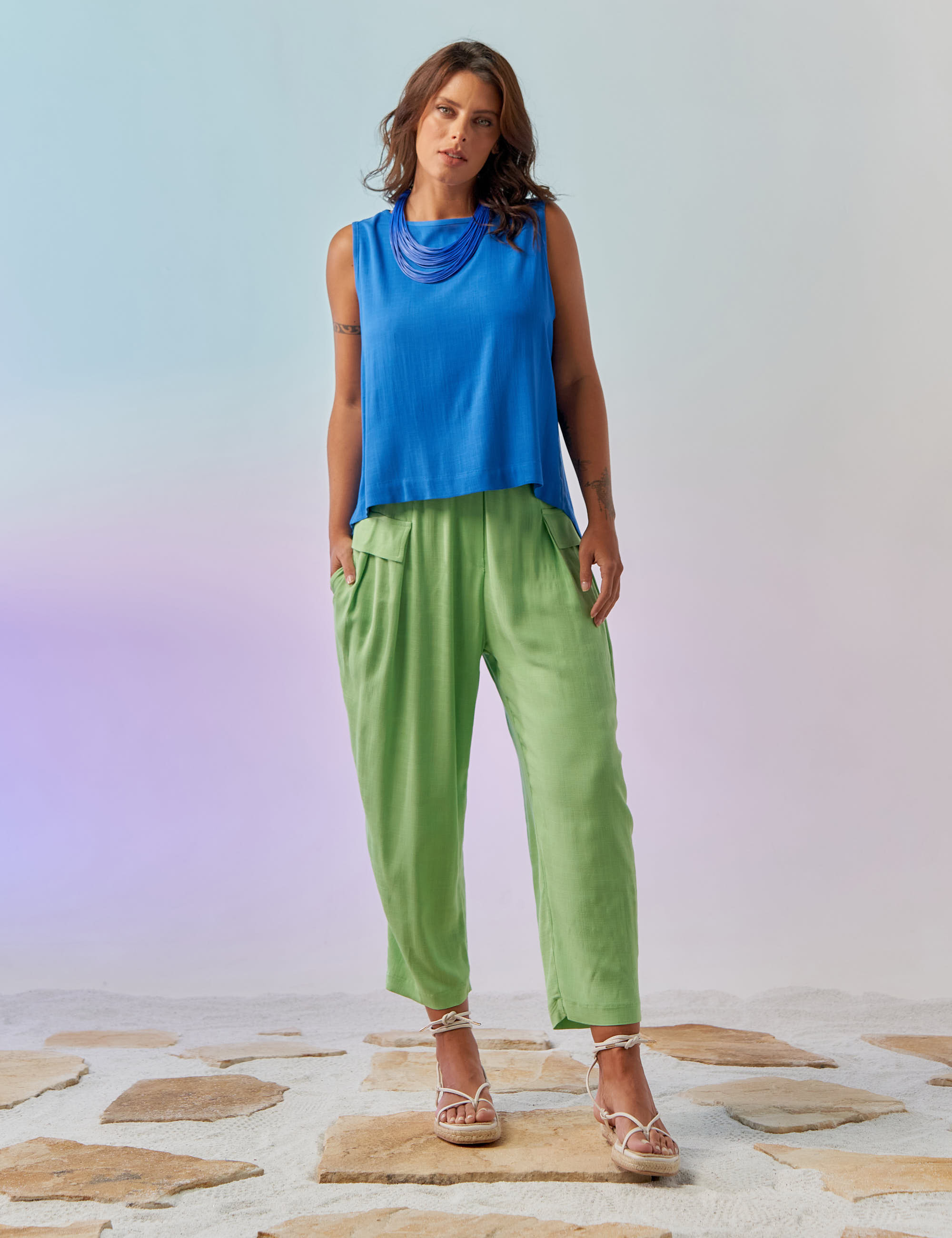 Calça Gramado Linho Salsa