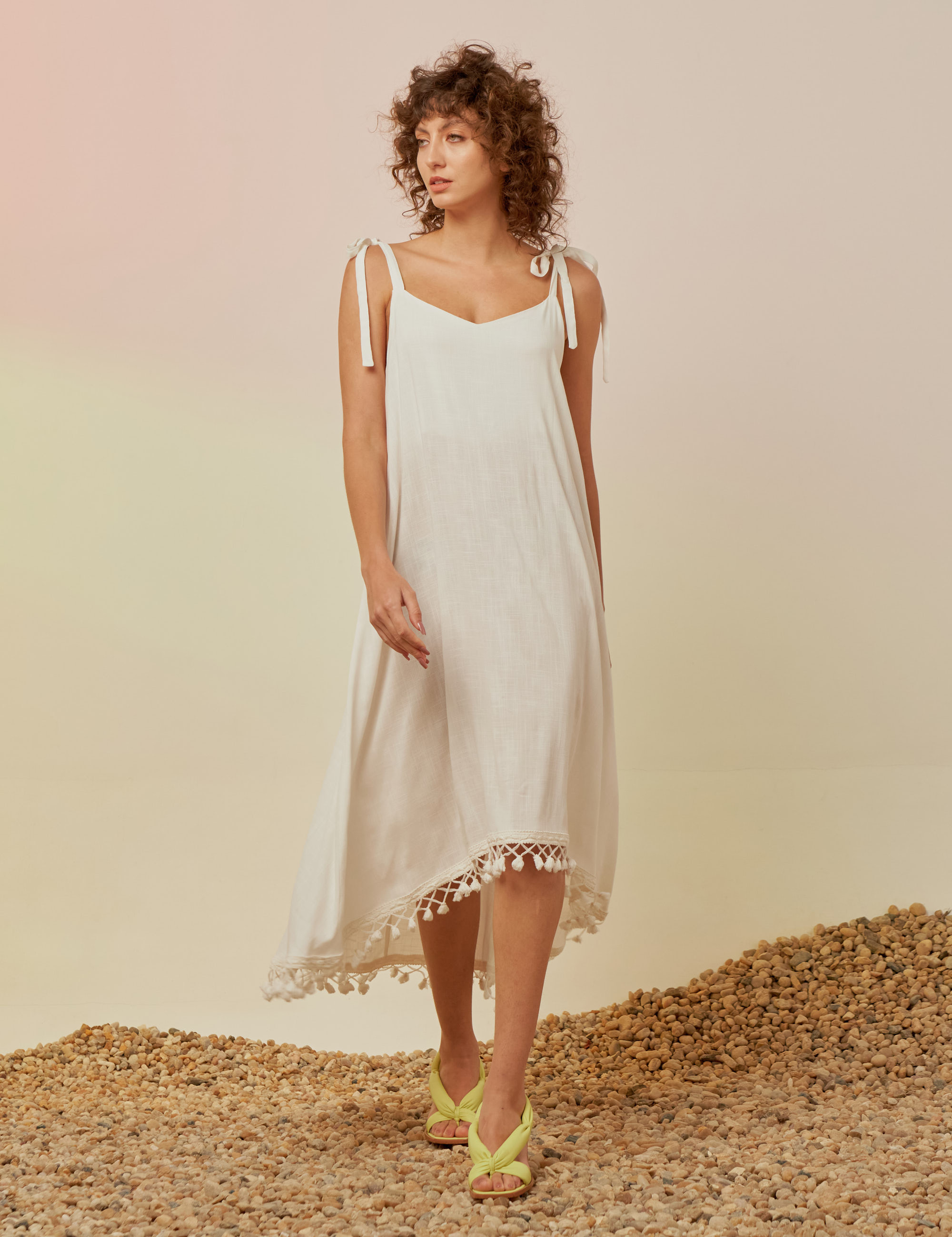 Vestido Linho Mullet Off