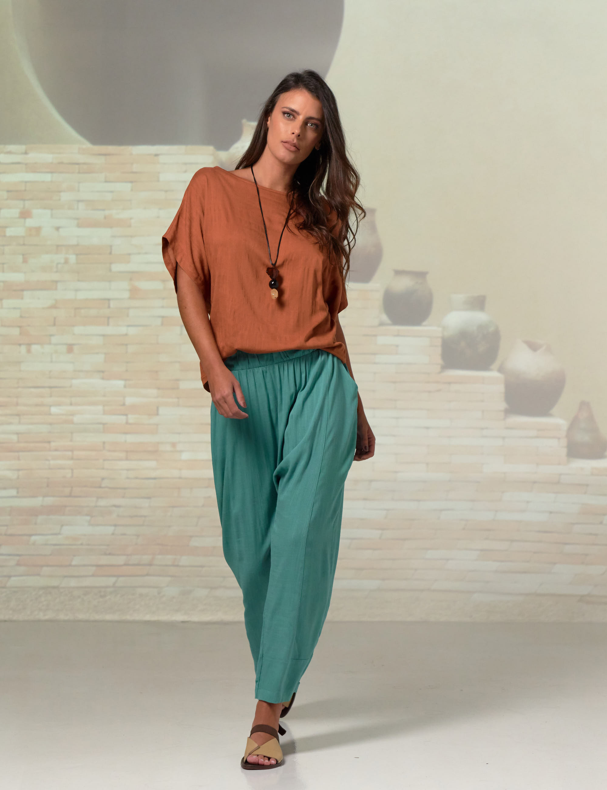 Calça Saruel Linho Igarapé