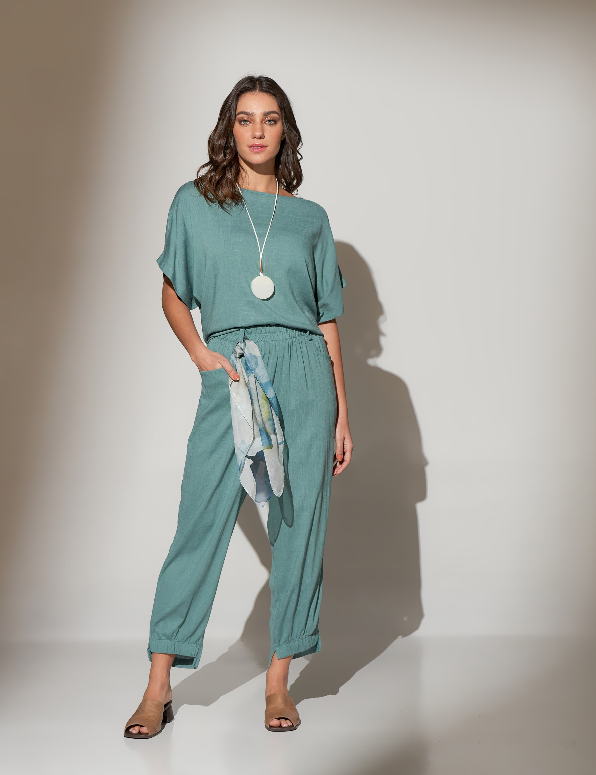 Calça Trancoso Linho Mineral-U