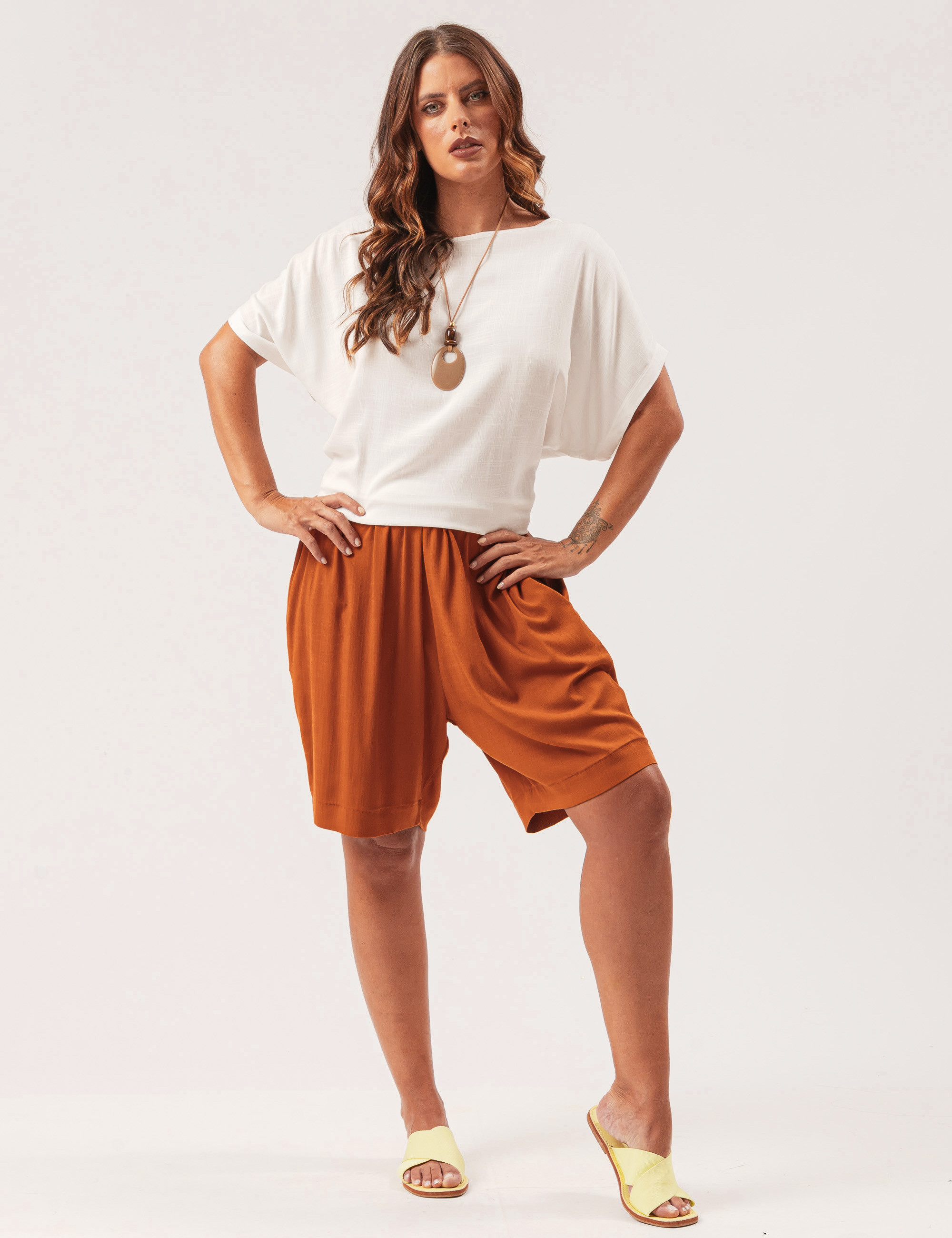 Blusa Quadrada Linho Off