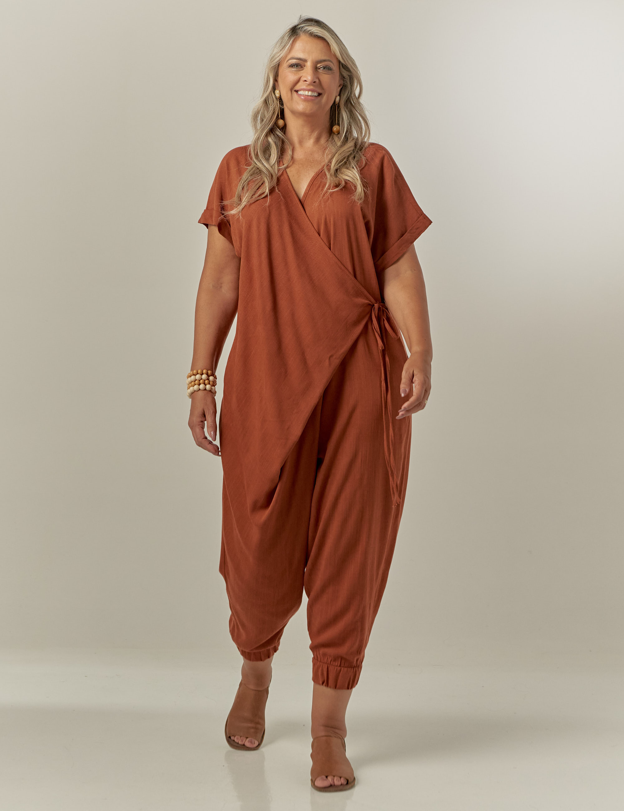 Macacão Pareo Terracota