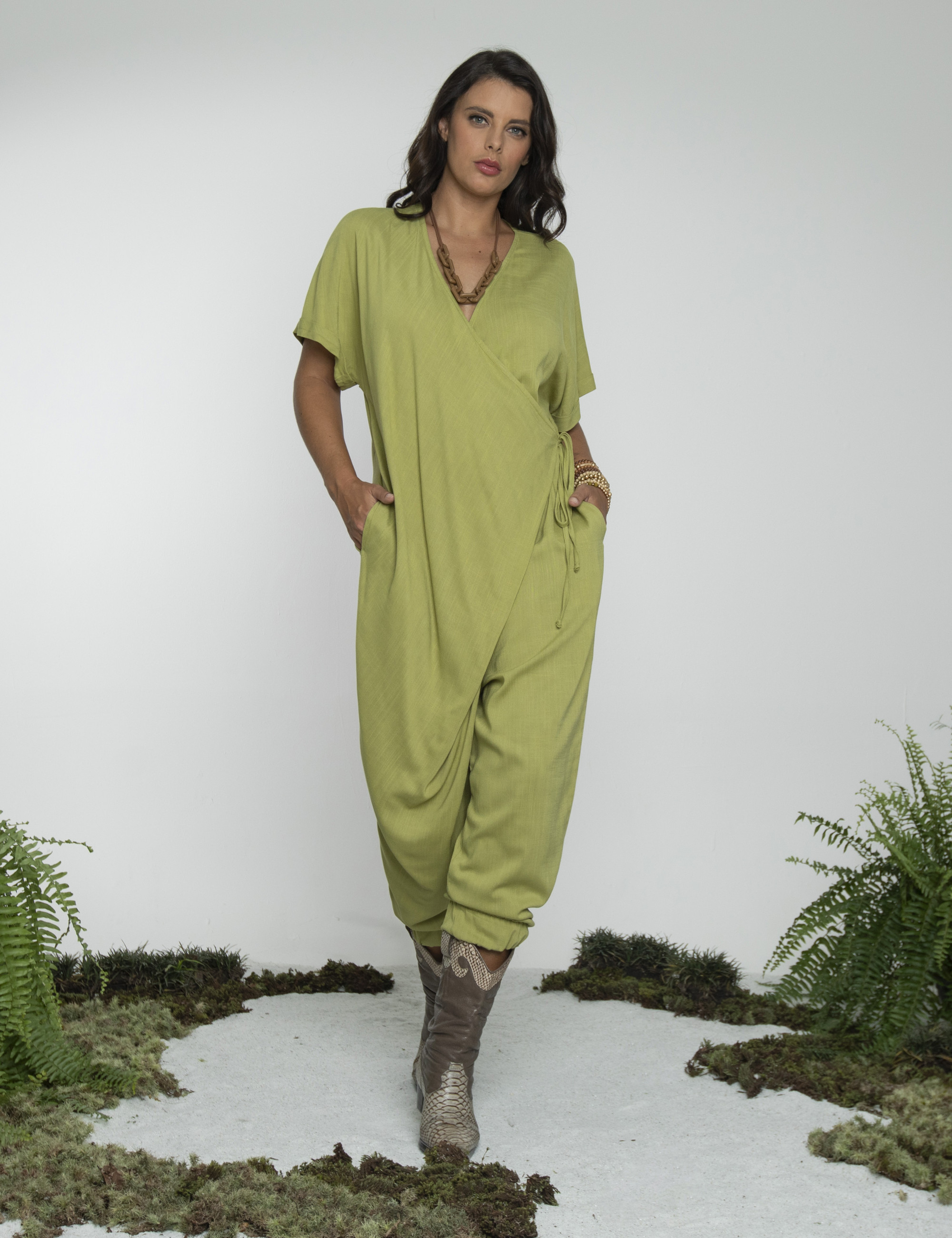 Macacão Pareô Verde Atemoia