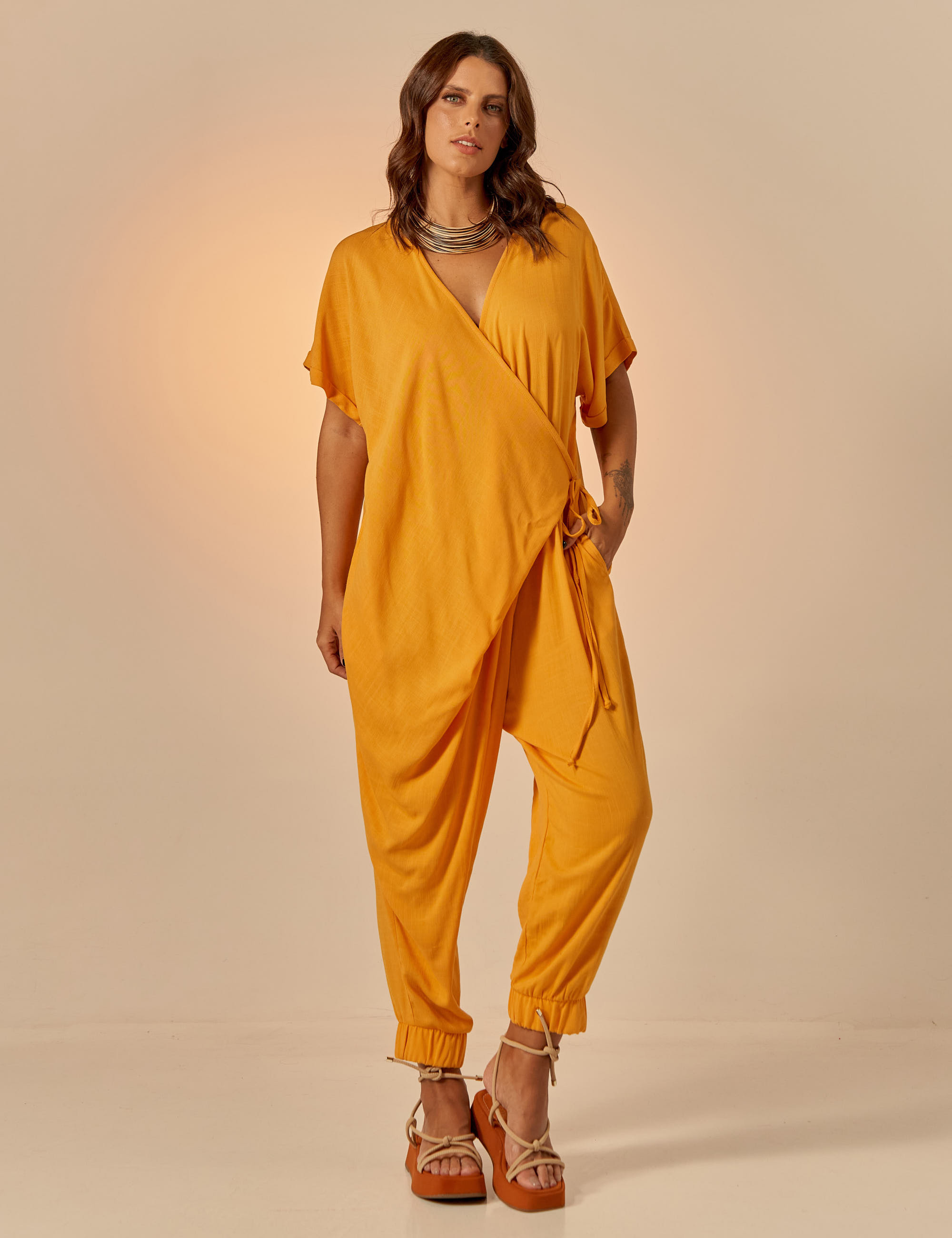 Macacão Pareô Papaya