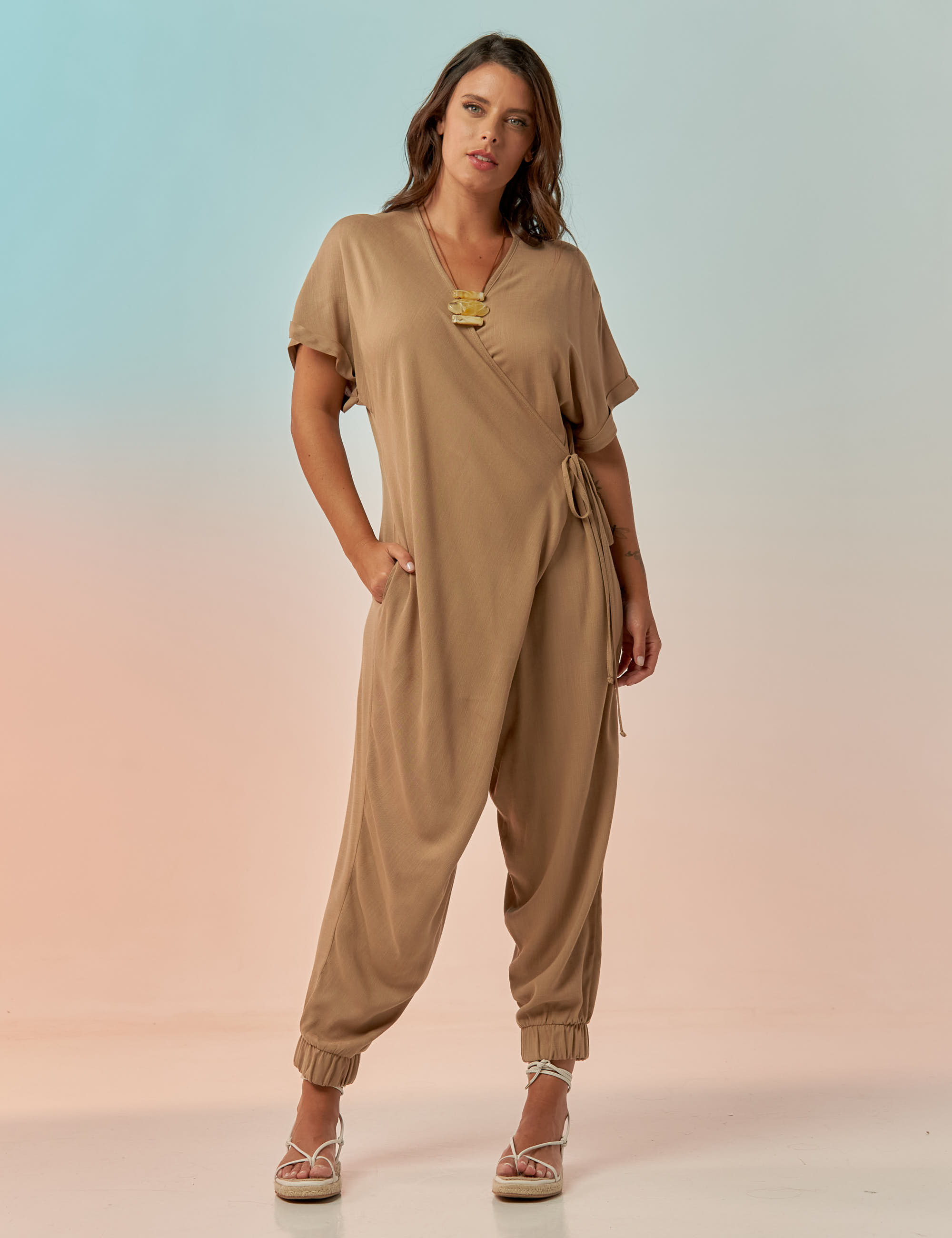 Macacão Pareô Avelã