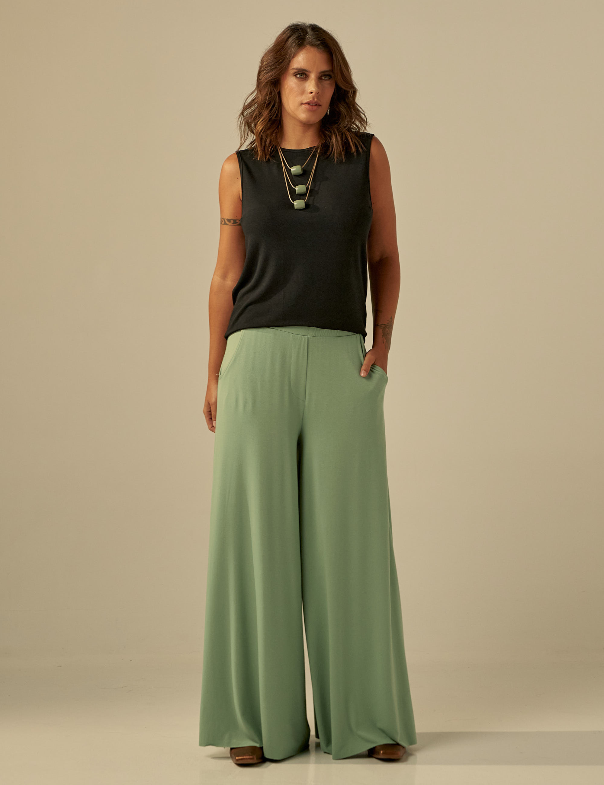 Calça Maxi Pantalona Quartzo