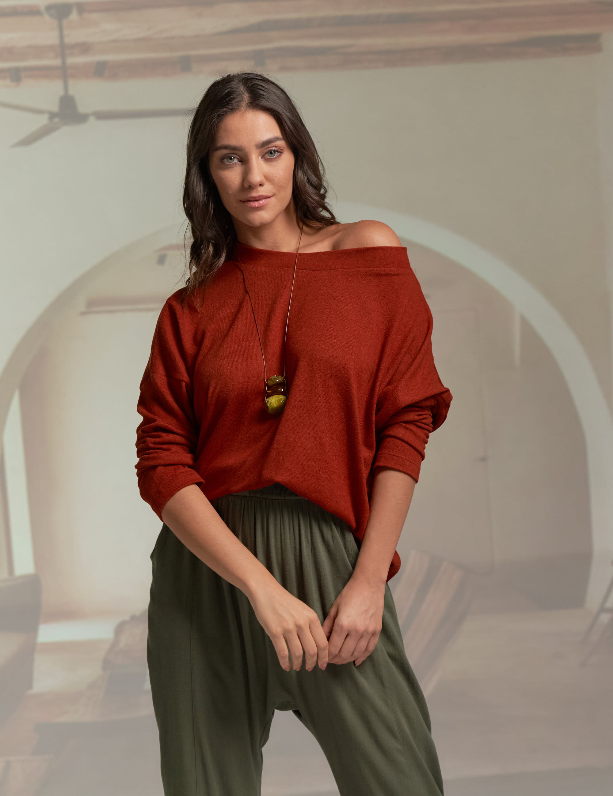 Blusa Gola Lã Pinhão