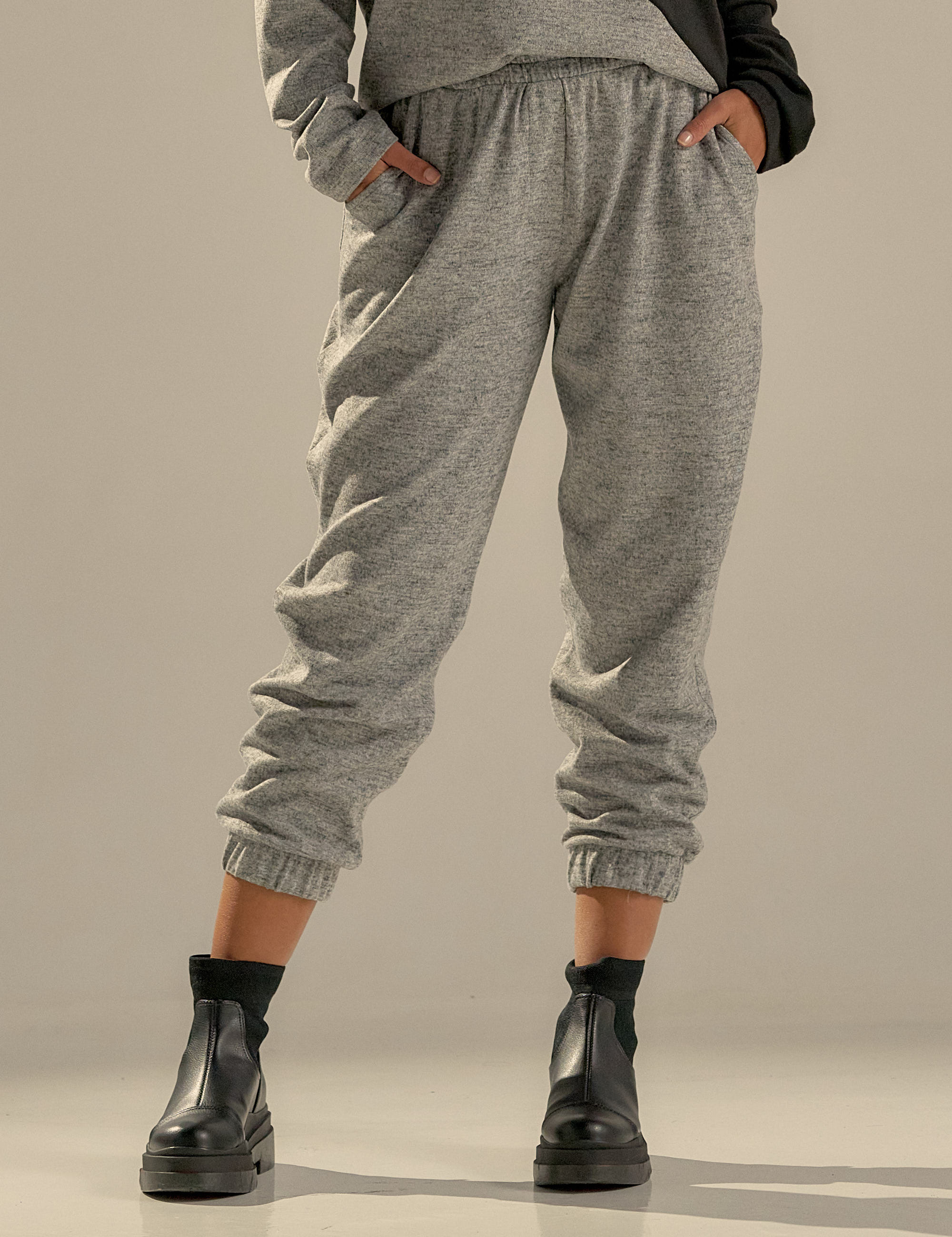 Calça Esporte Lã Cinza