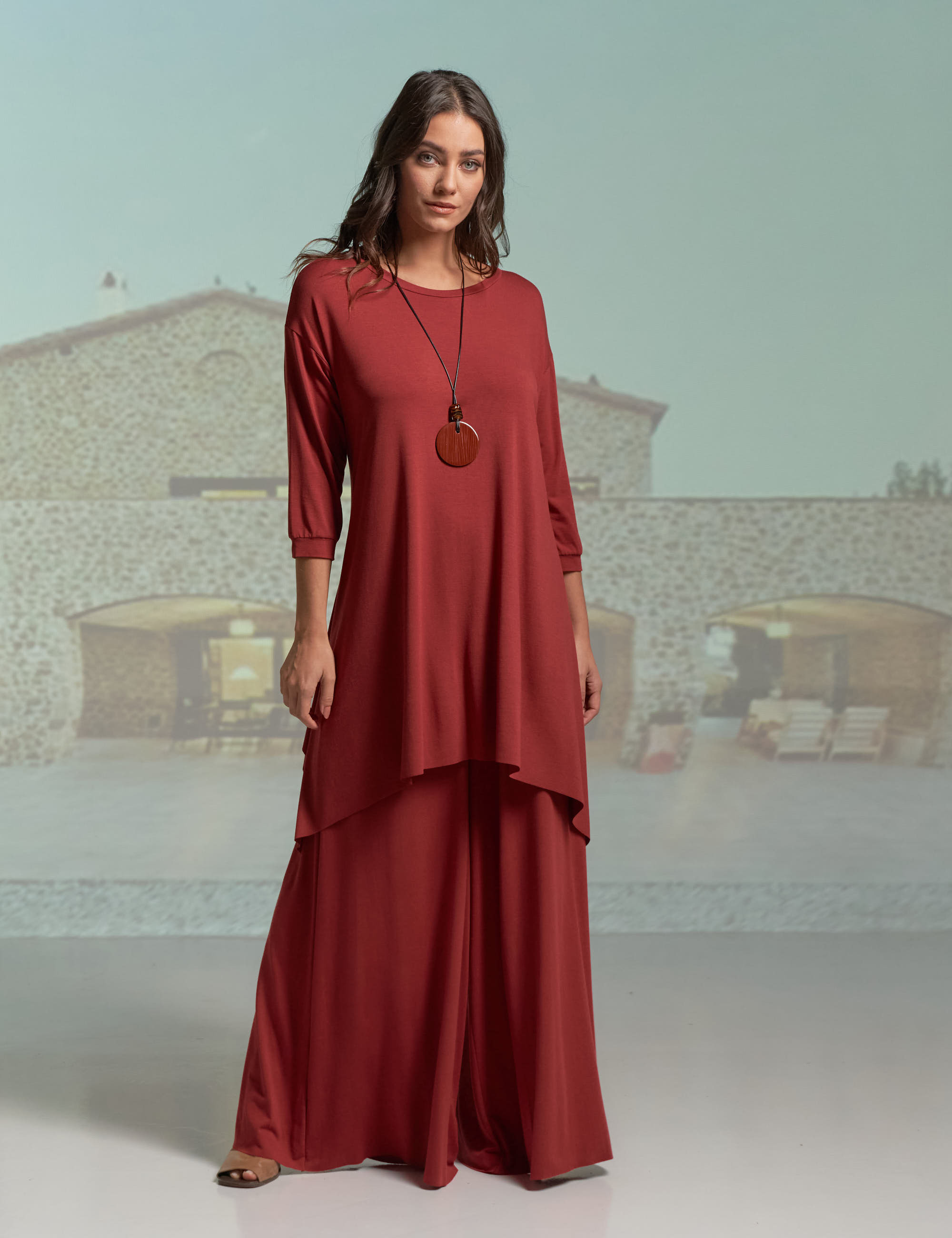 Blusa Longa Pontas Pinhão