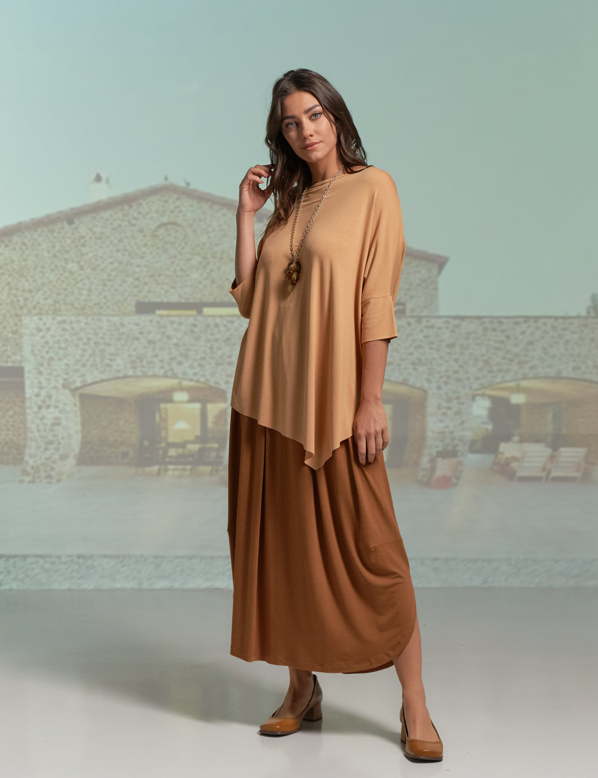 Saia Malha Mascavo-U