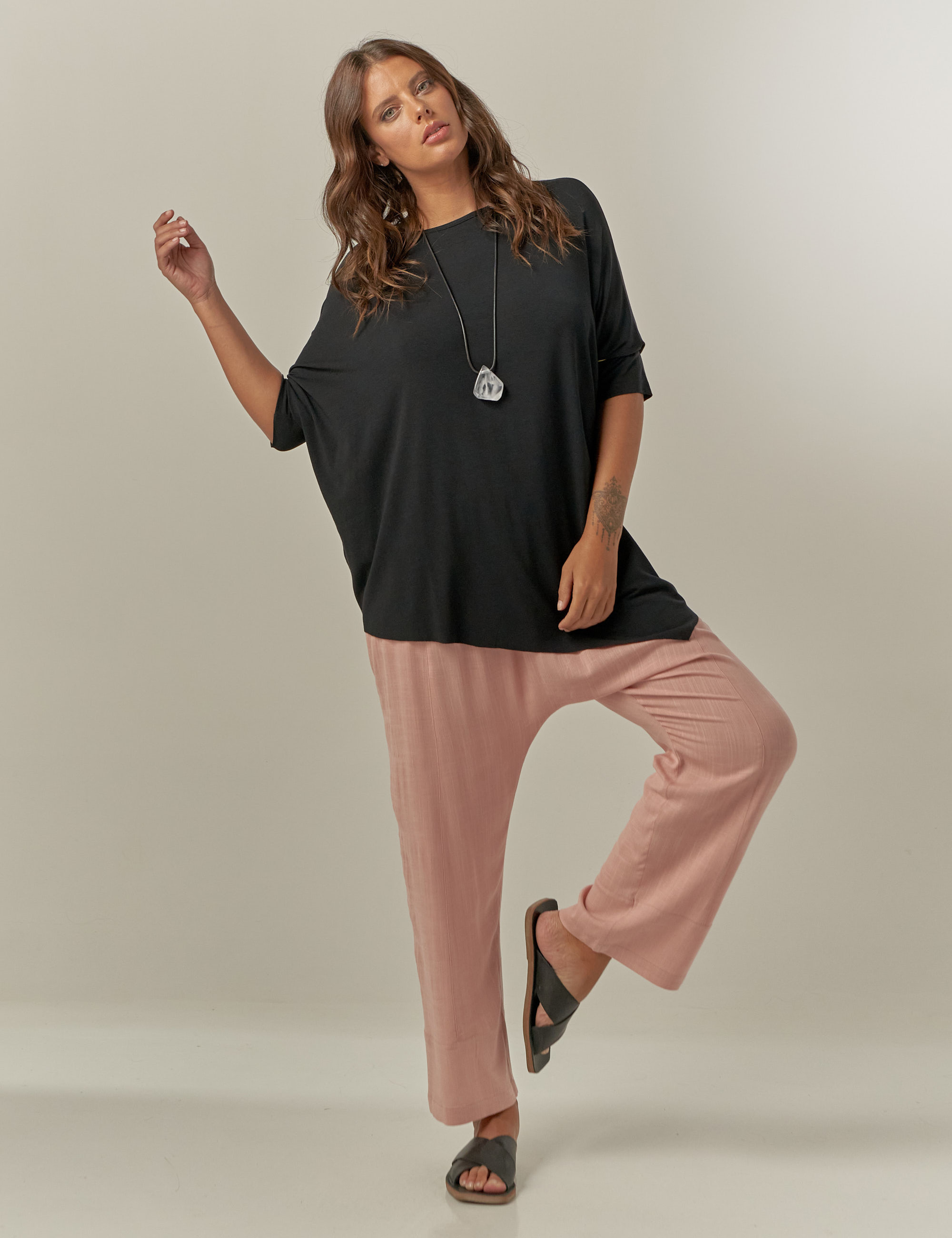 Calça Saruel Linho Camafeu