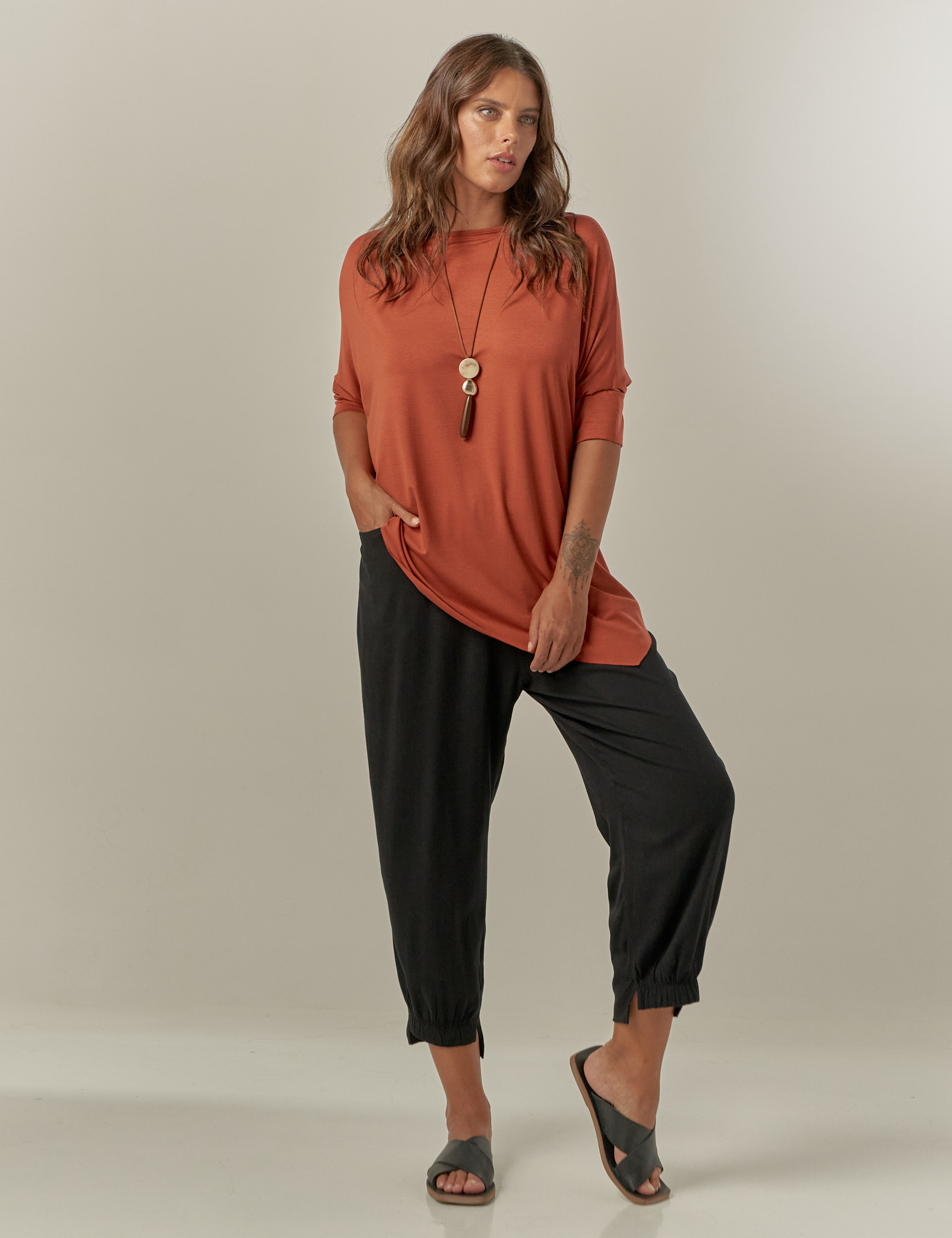 Blusa Seta Terracota