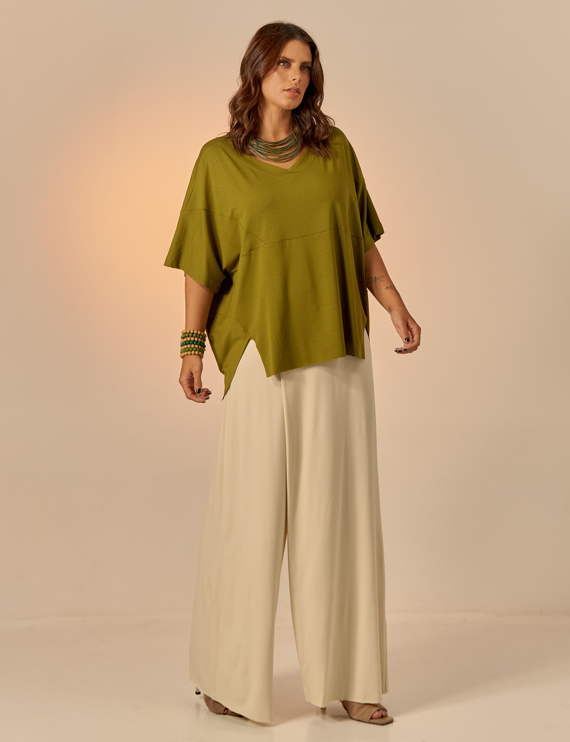 Blusa Recortes Atemoia