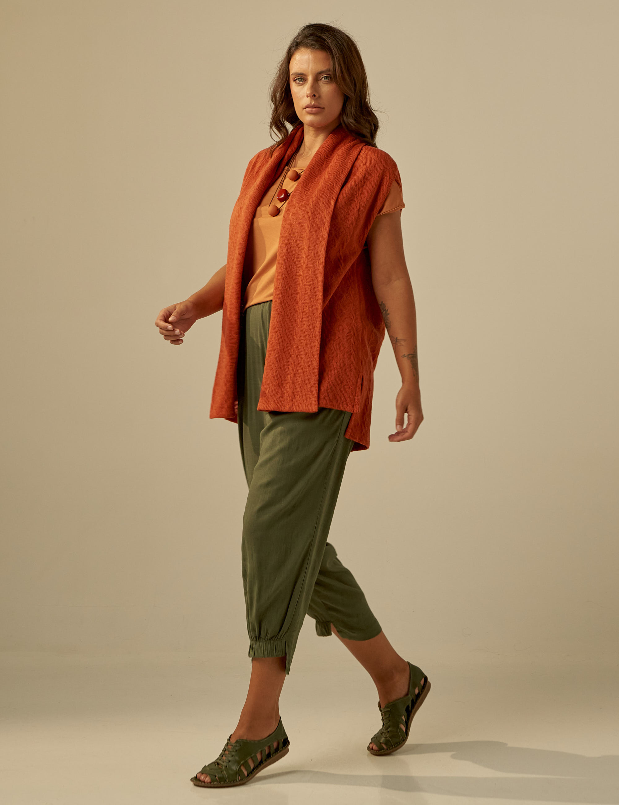 Colete Tricô Argila