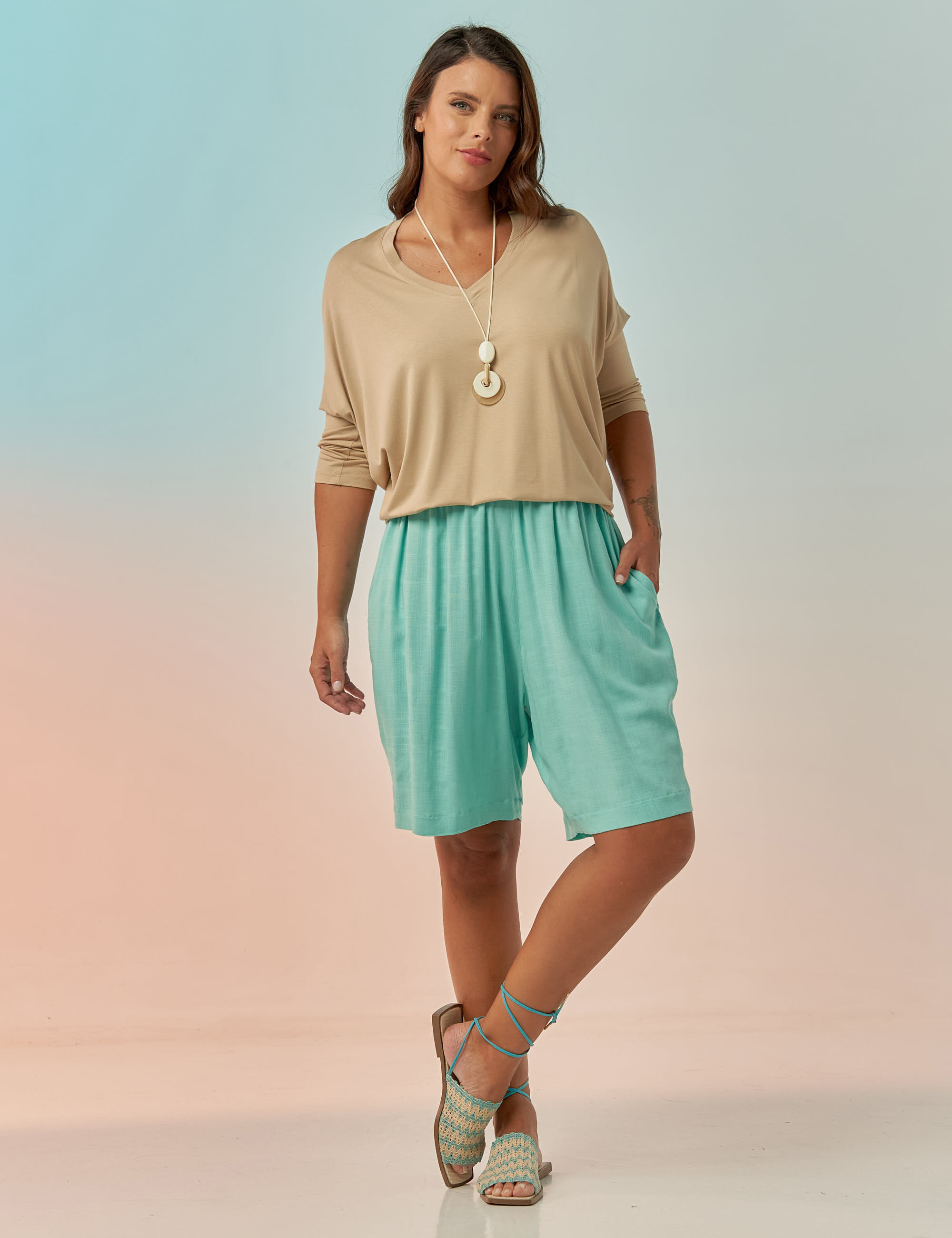 Blusa Gola V Cogumelo