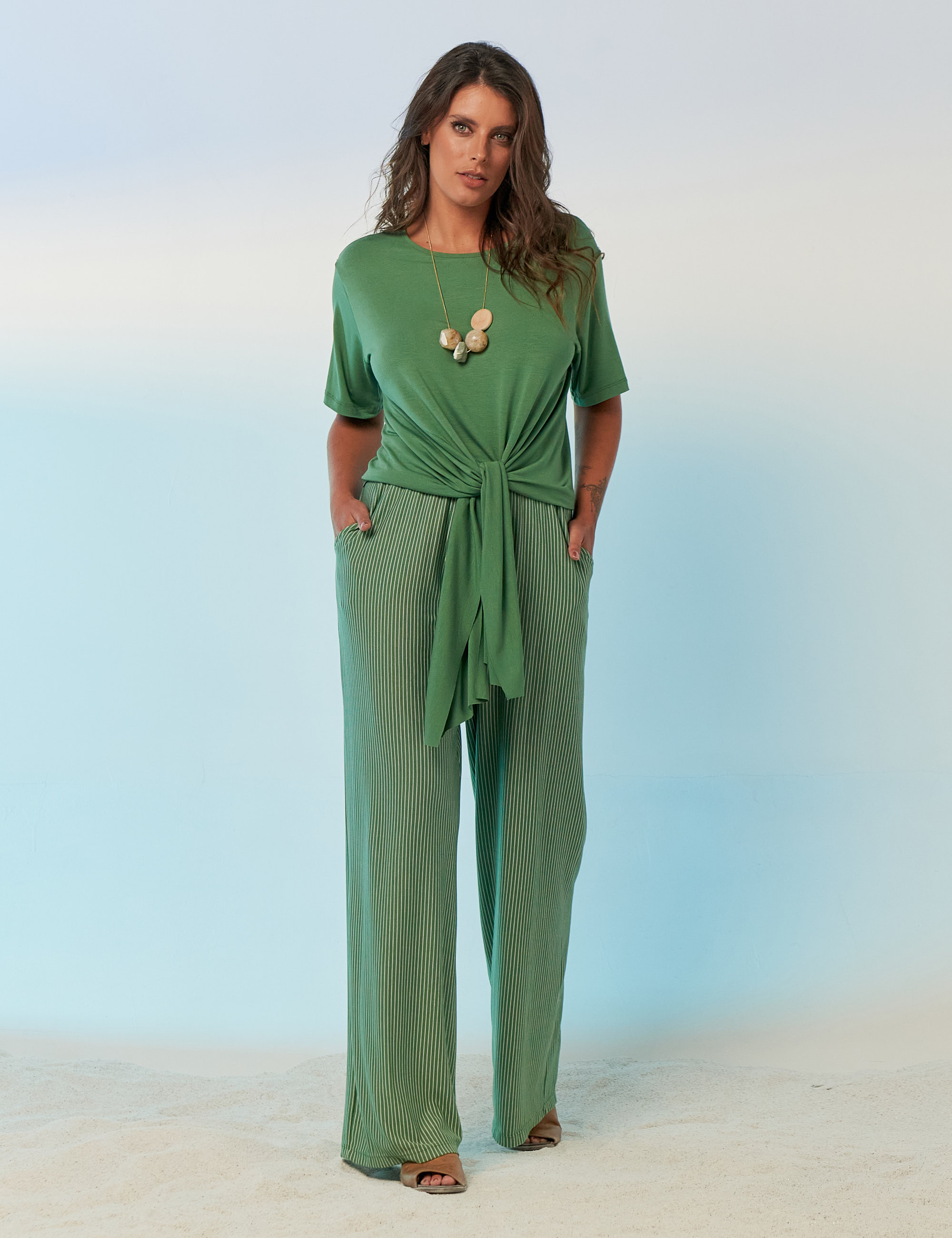 Blusa Nó Frente Coco