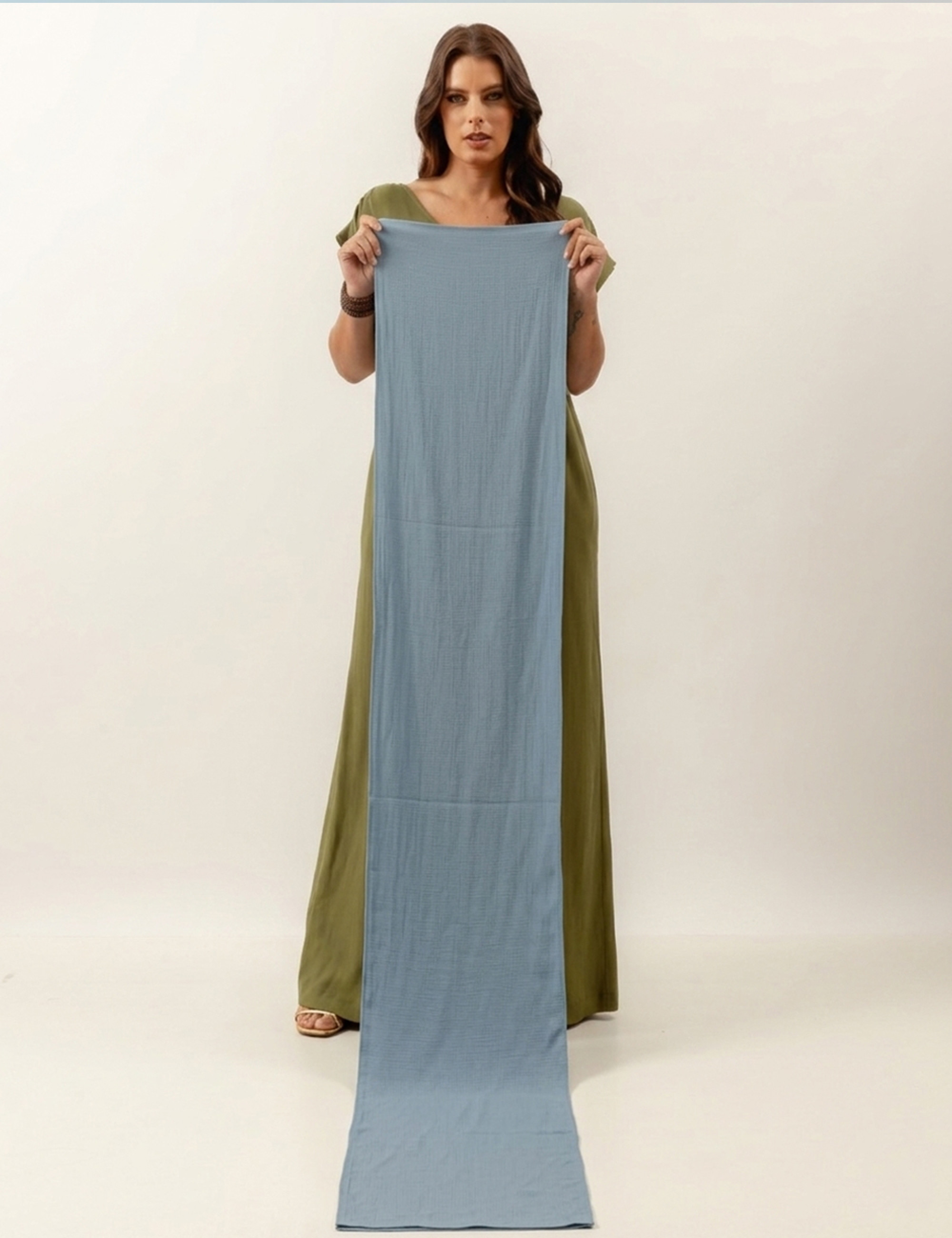 Faixa Linho Azul Celeste