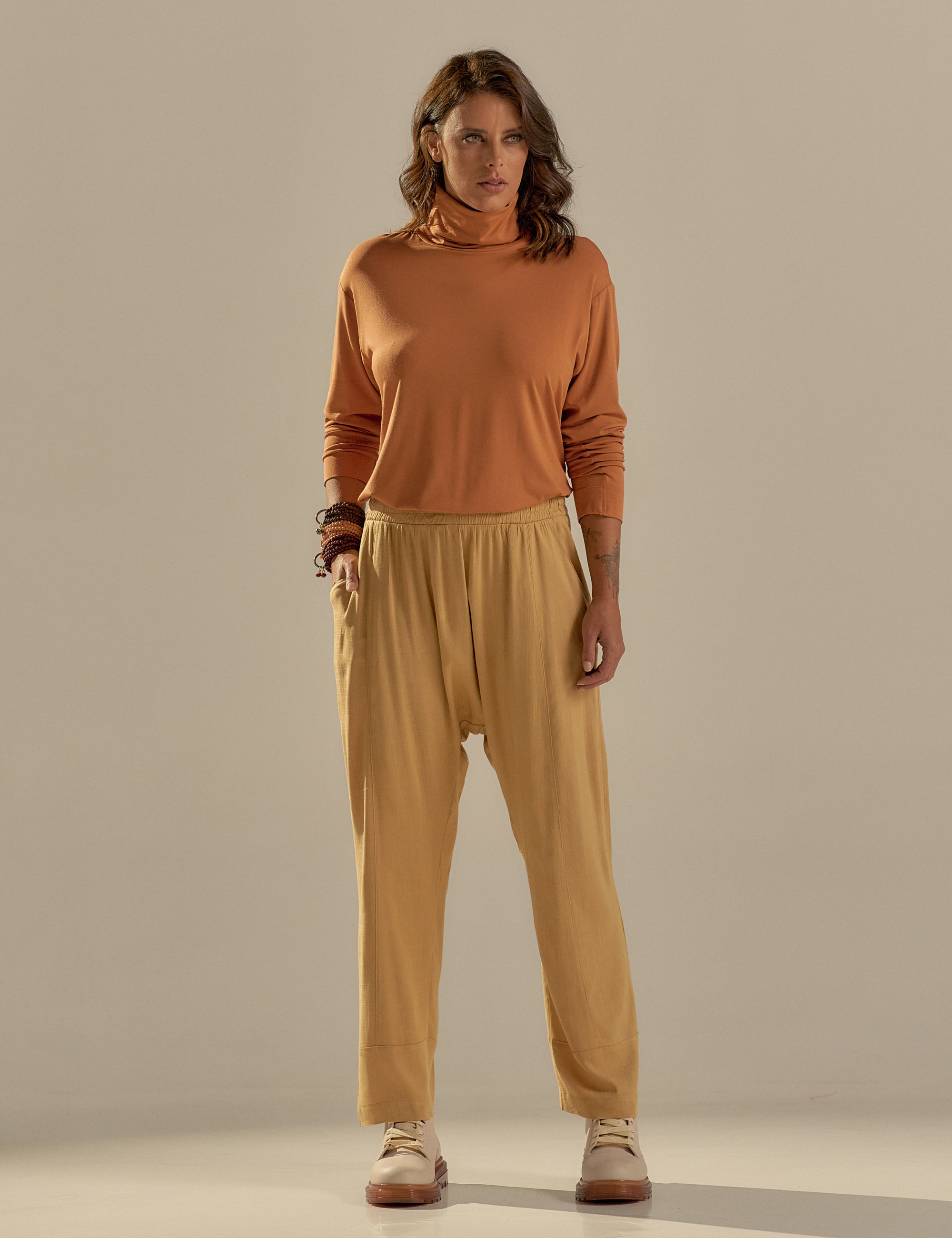 Calça Saruel Linho Capim