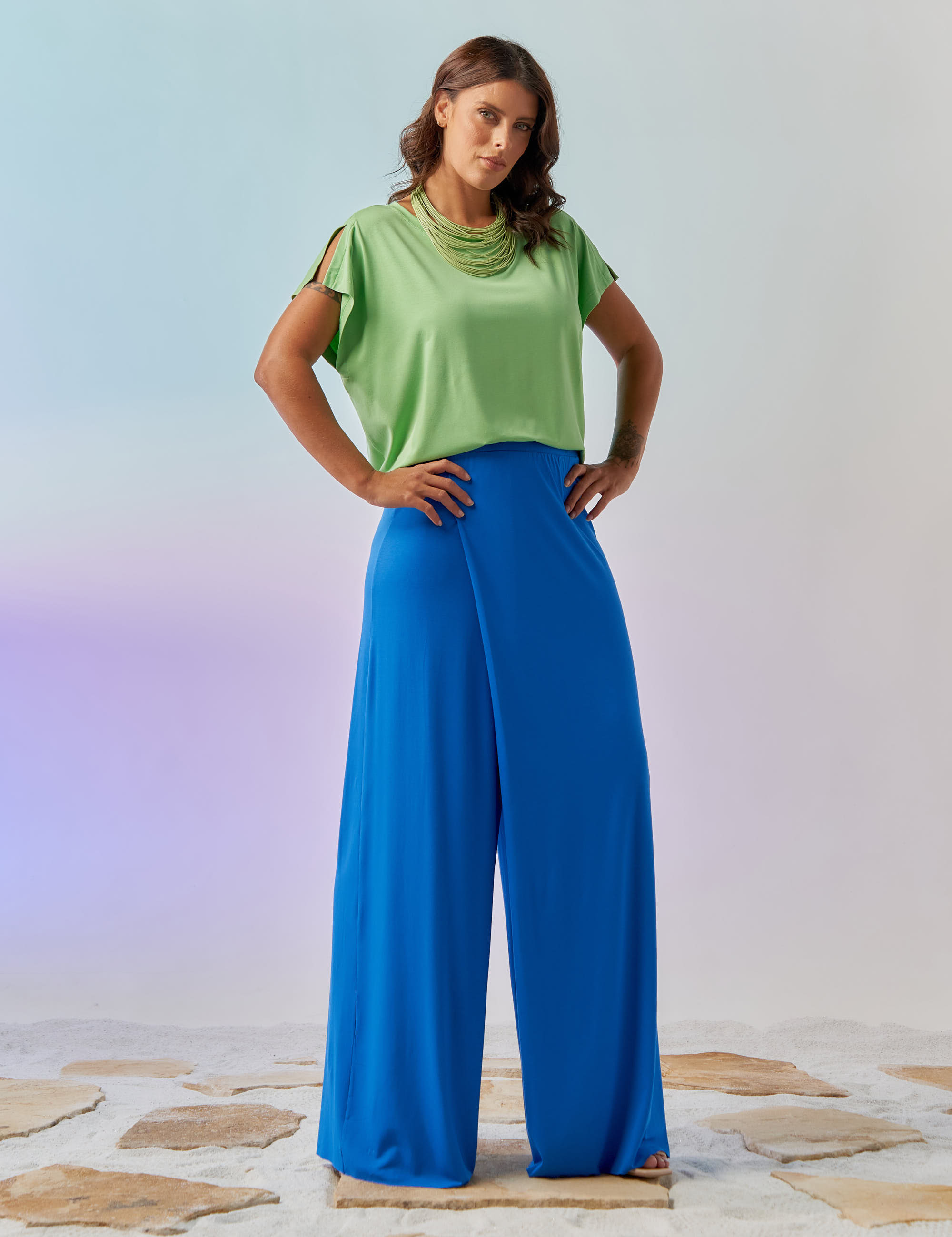 Blusa Recorte Manga Salsa