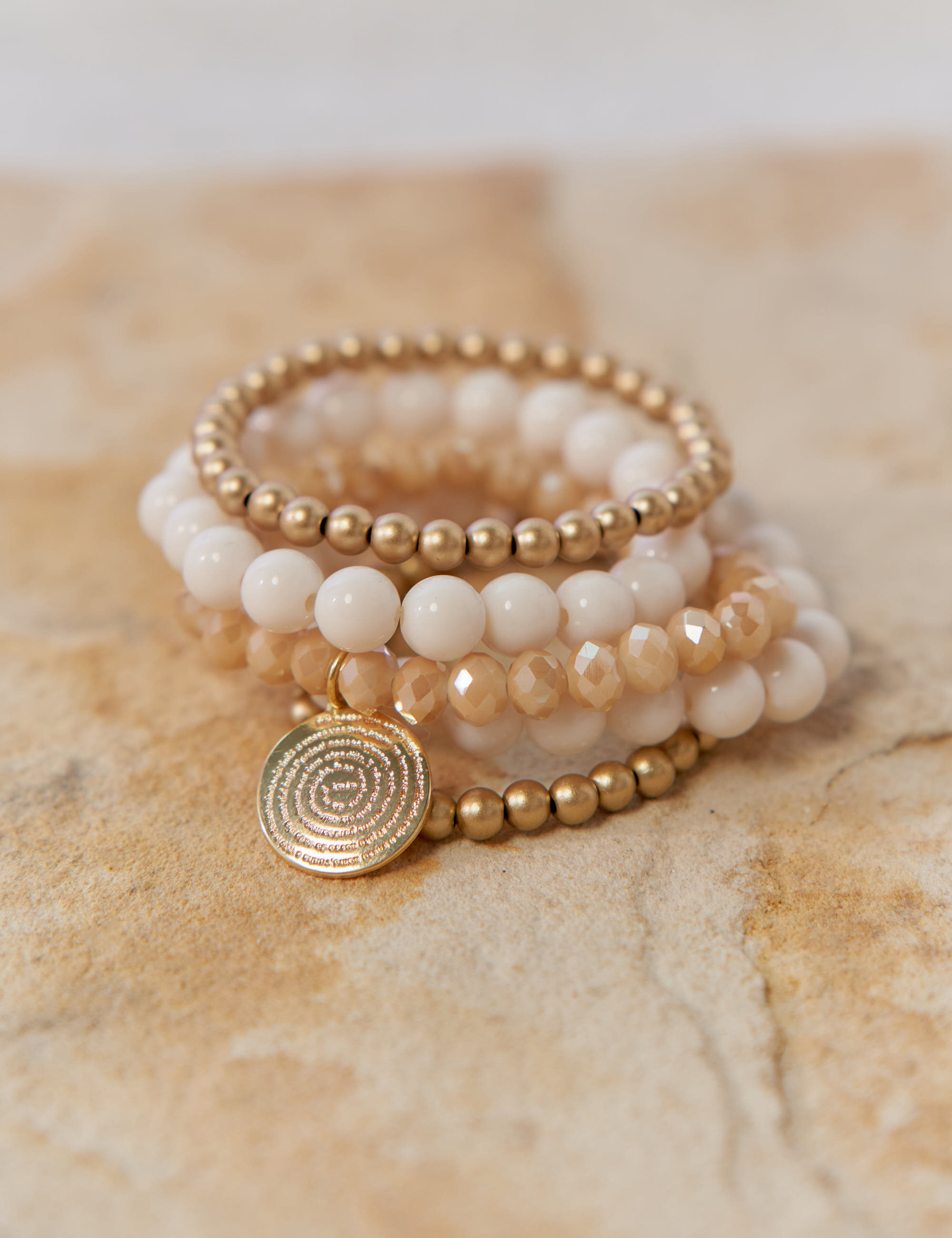 Conjunto Pulseiras Pingente Trigo