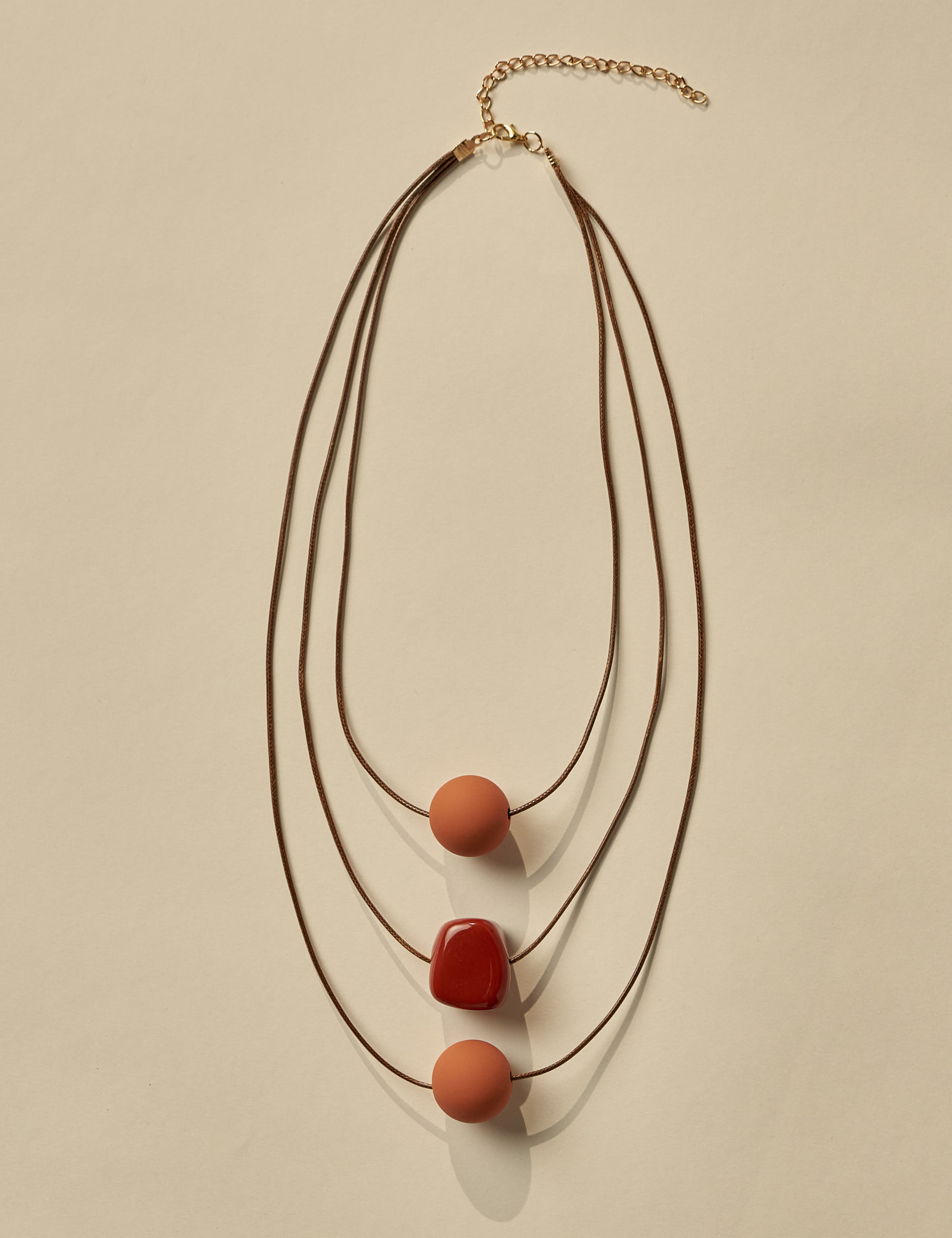 Colar Cordão Argila
