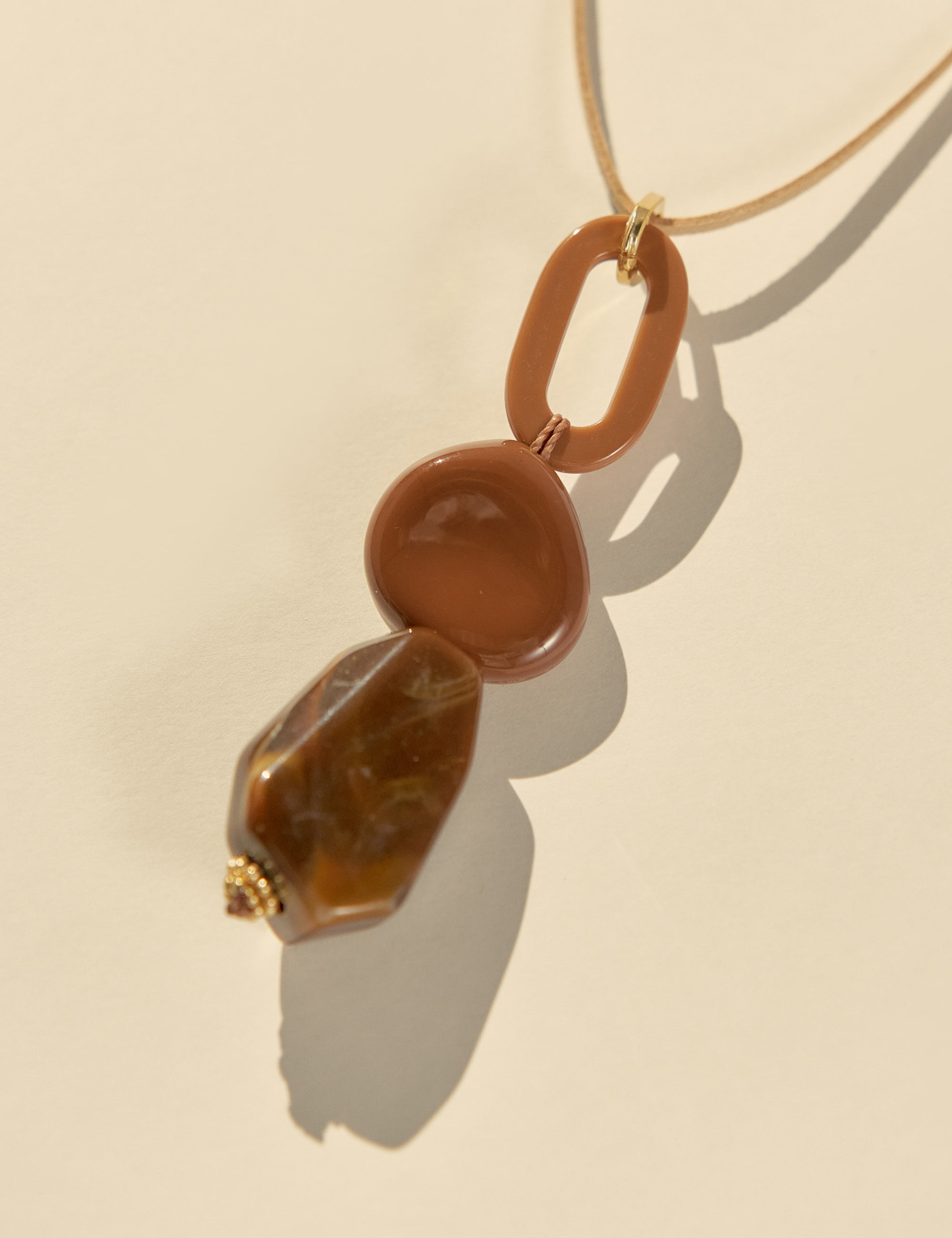 Colar Cascalho Cacau