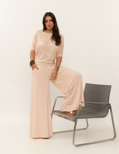 Blusa Quadrada Listra Rosa Mantra