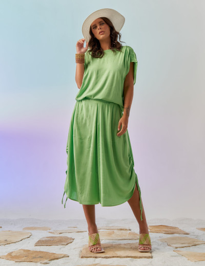 Blusa Franzida Linho Salsa