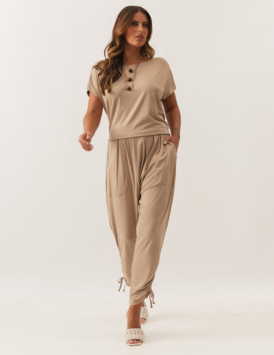 Calça Saruel Cinza Cerâmica