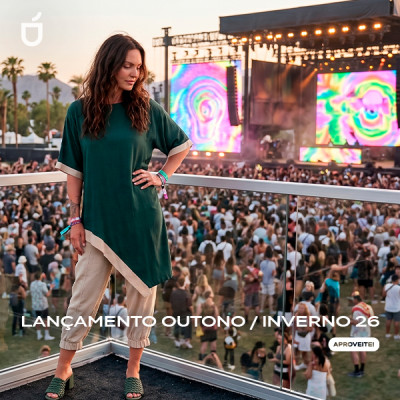 Conjunto Assimétrico Linho Verde Salvia