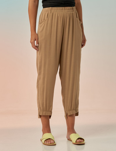 Calça Trancoso Linho Avelã