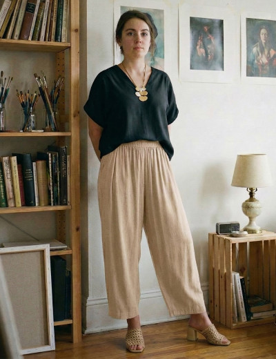 Blusa Franzida Ombro Preta